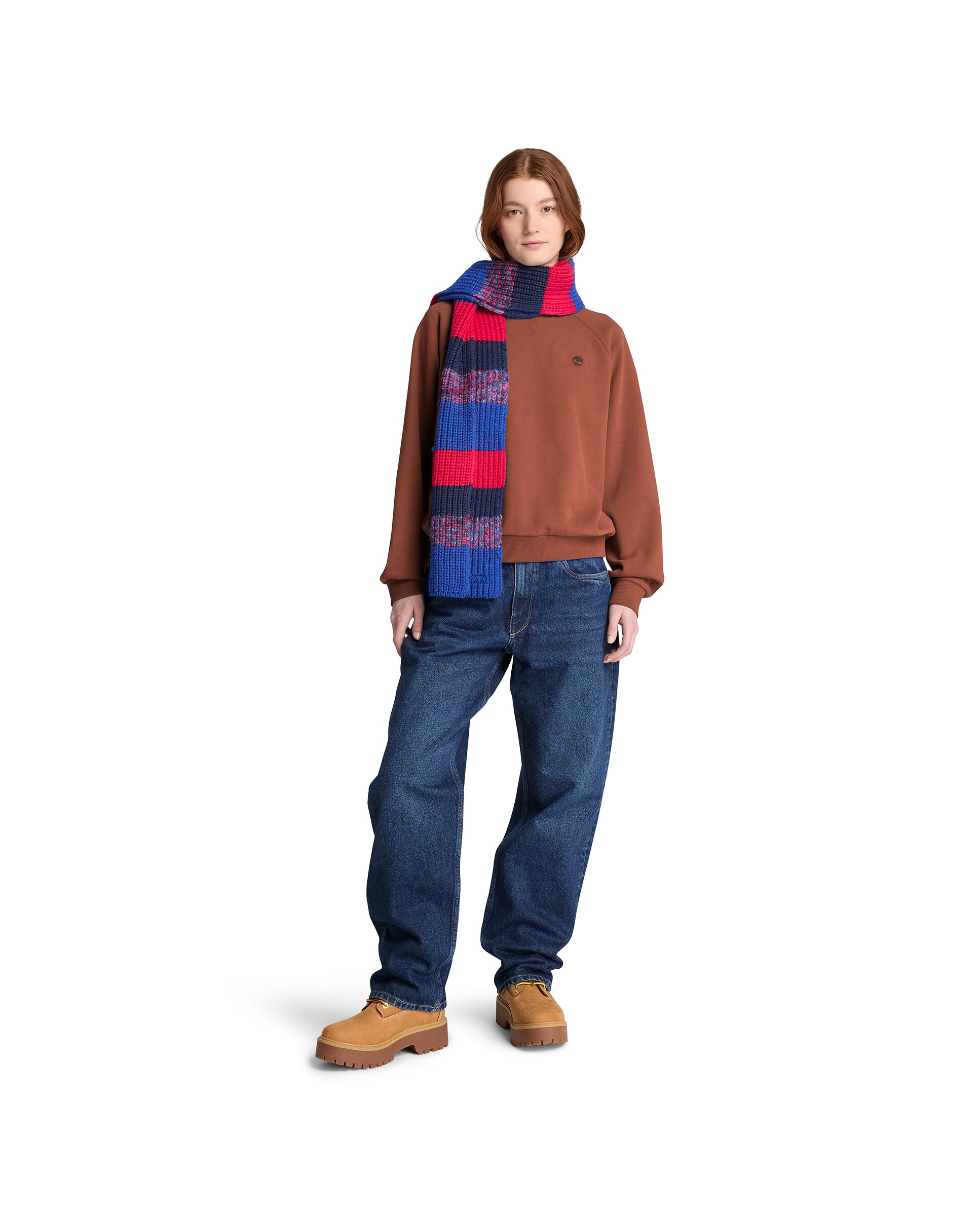 Sudadera con cuello redondo de mujer crafted - Timberland - Teja Teja-2