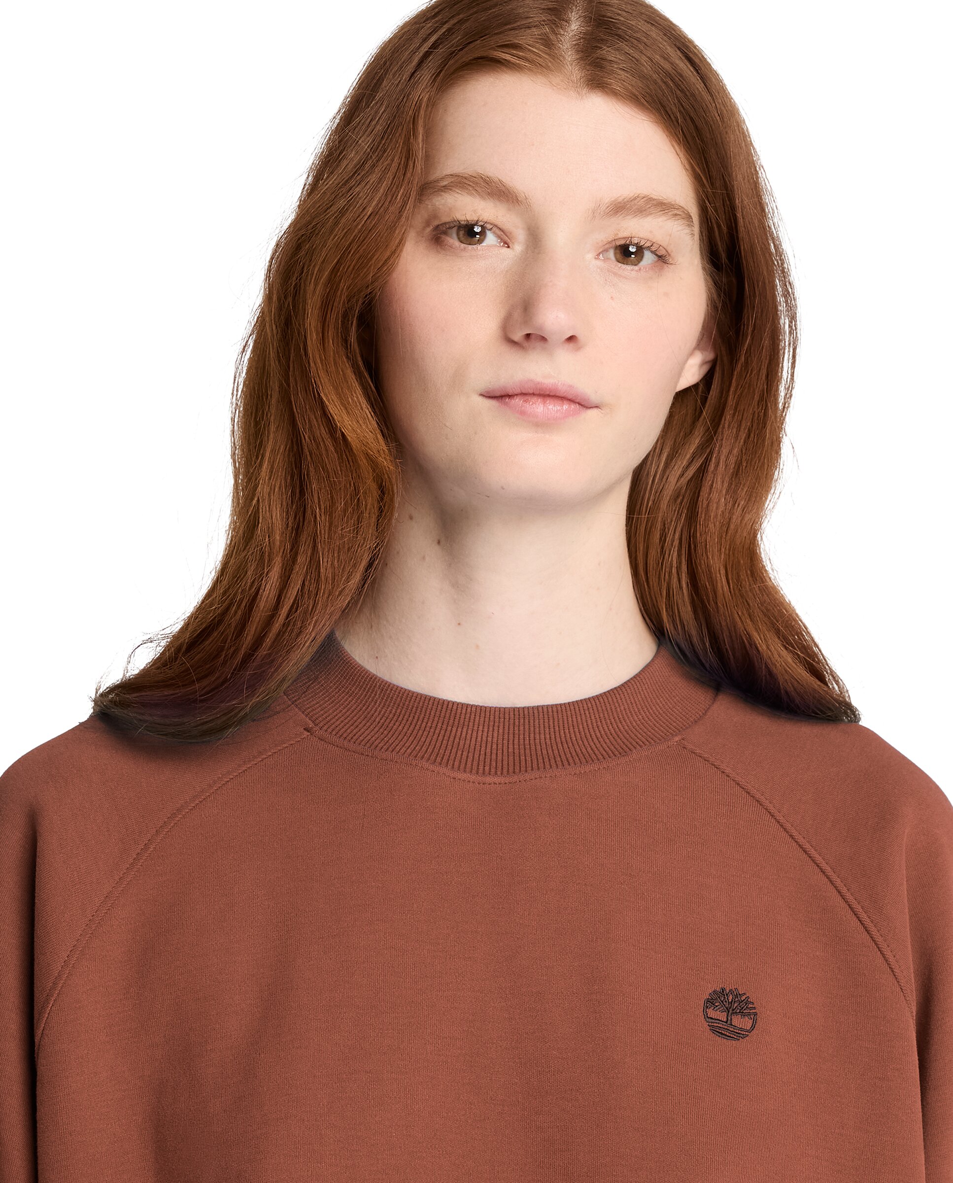Sudadera con cuello redondo de mujer crafted - Timberland - Teja Teja-3