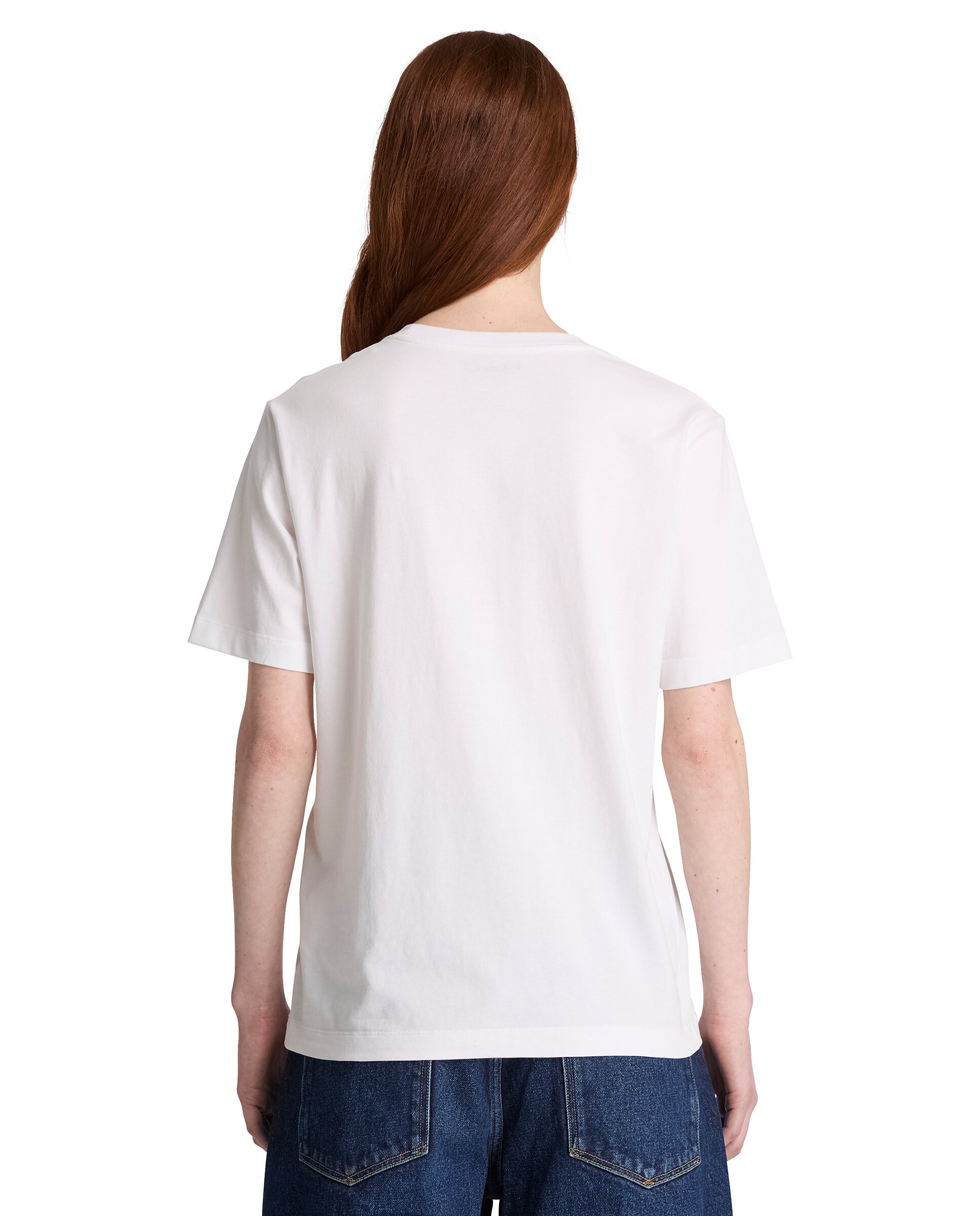 Imagen 4 de Camiseta de mujer de cuello redondo y manga corta crafted - Timberland - Blanco Blanco