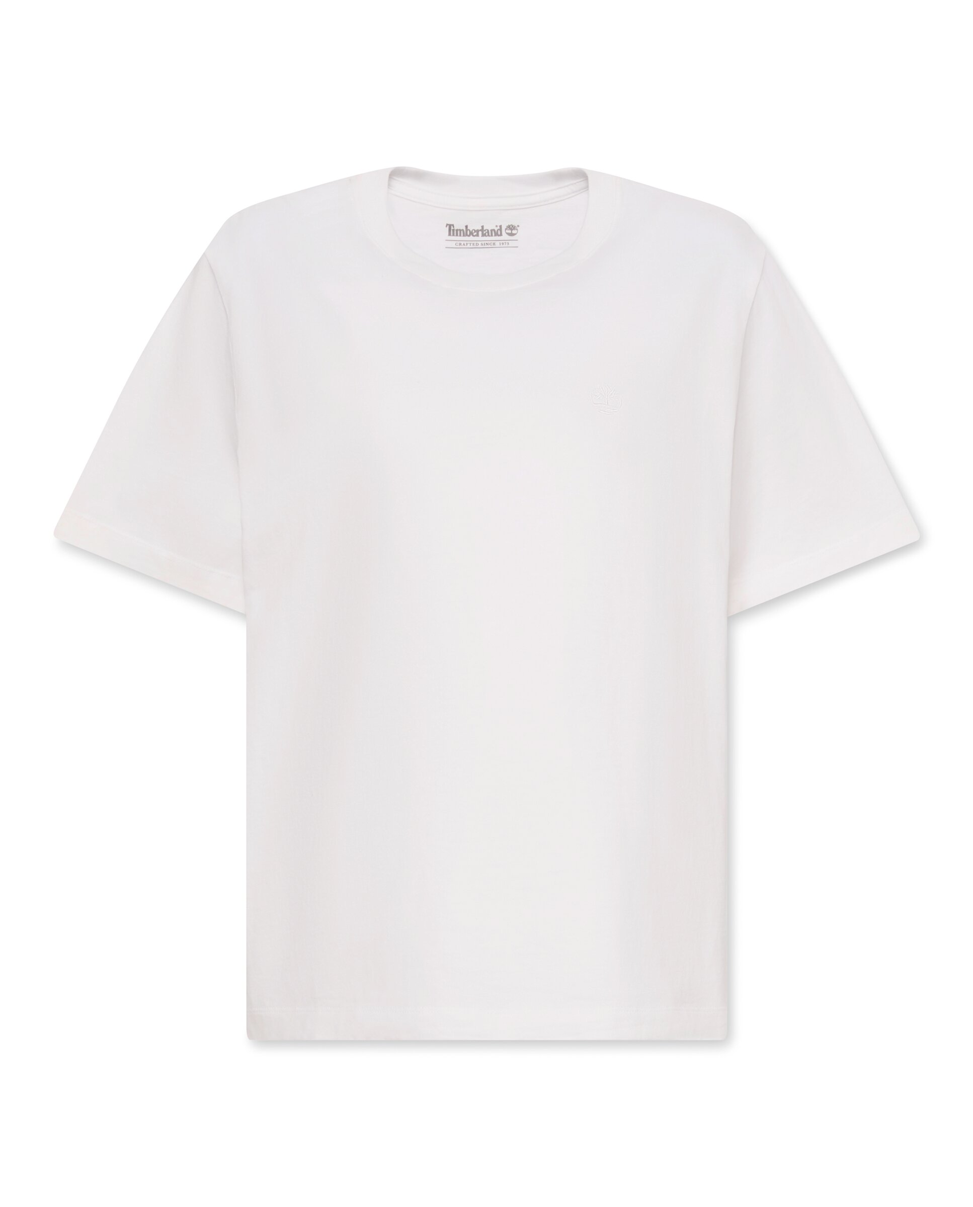 Imagen 5 de Camiseta de mujer de cuello redondo y manga corta crafted - Timberland - Blanco Blanco