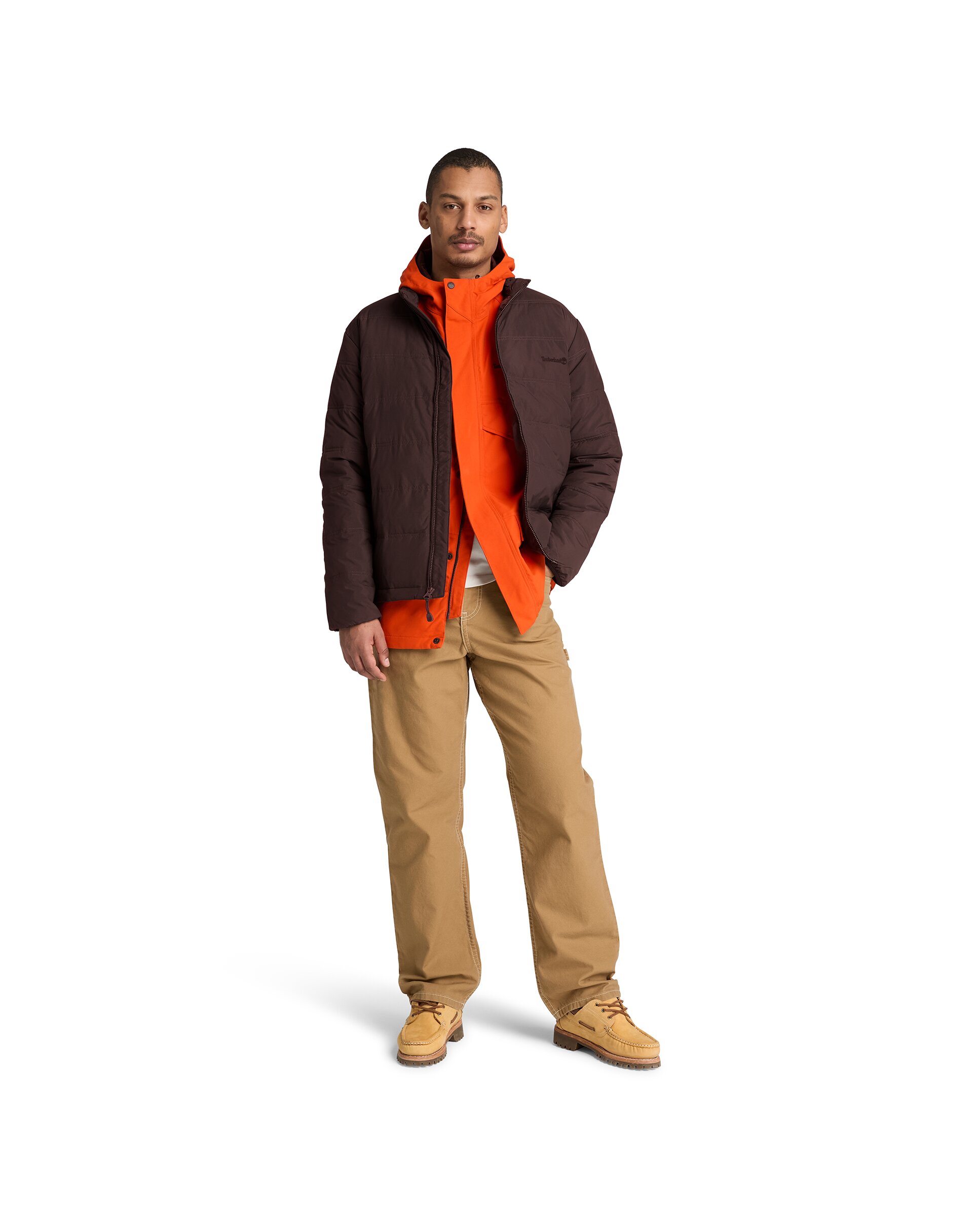 Imagen 2 de Chaqueta de hombre acolchada impermeable axis peak - Timberland - Marrón Marrón