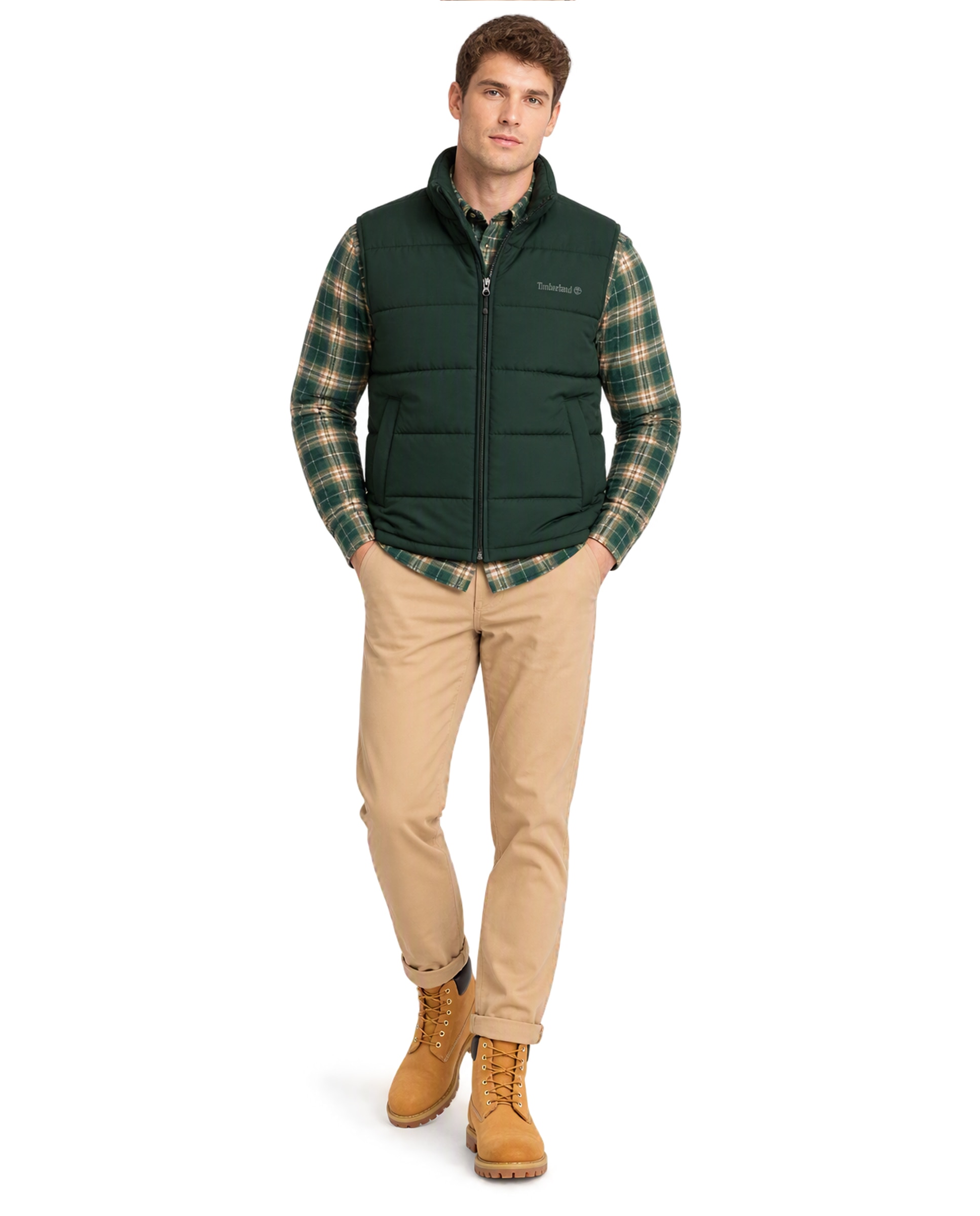 Chaleco de hombre acolchado impermeable axis peak - Timberland - Verde oscuro Verde oscuro-2