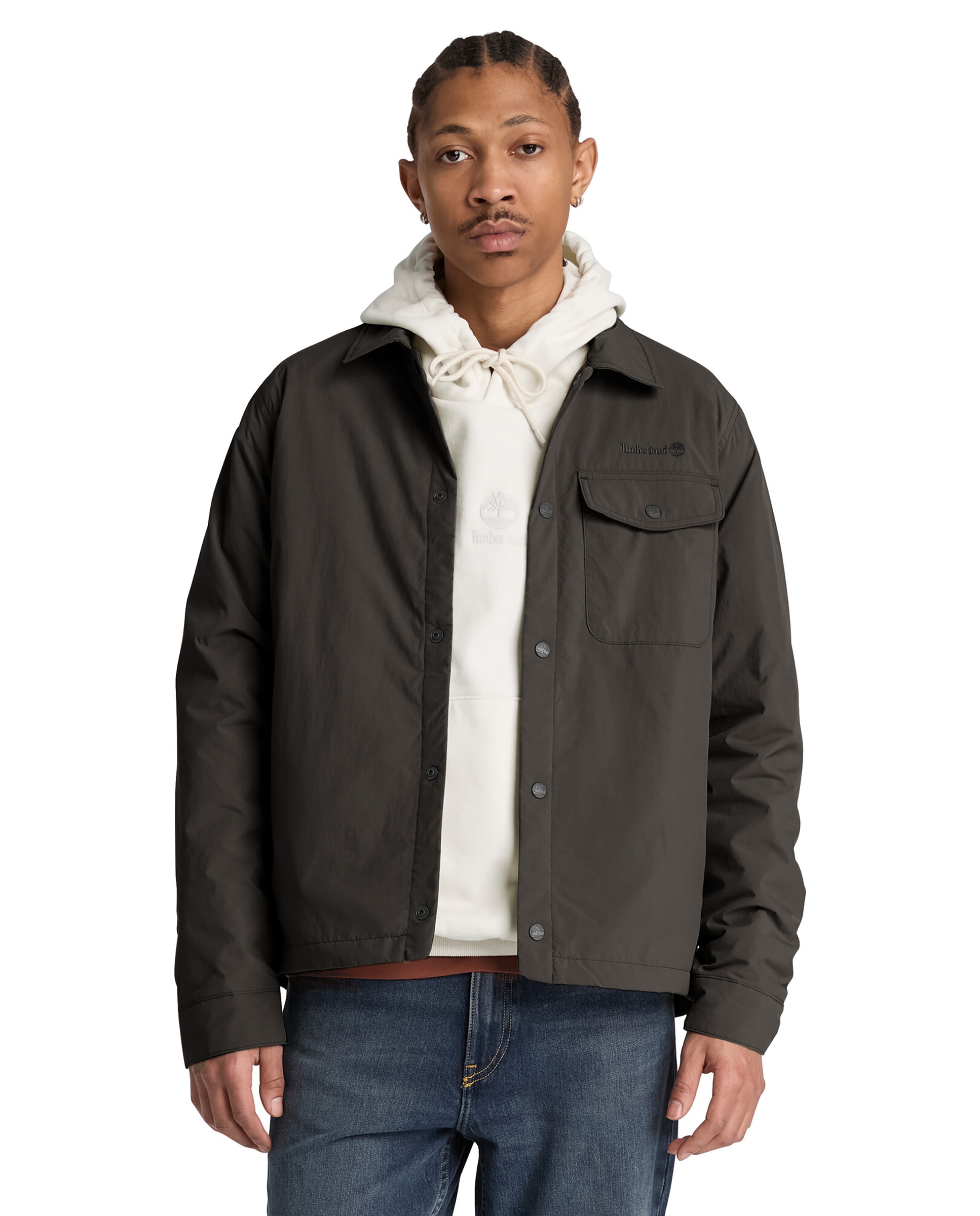Imagen 0 de Sobrecamisa de hombre tejido técnico Antracita