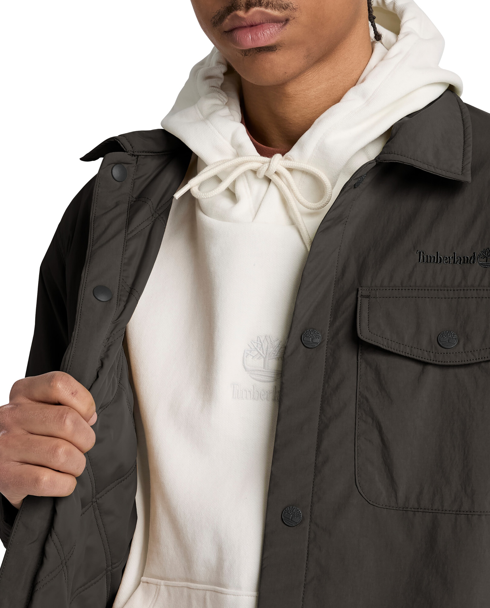 Sobrecamisa de hombre tejido técnico - Timberland - Antracita Antracita-3