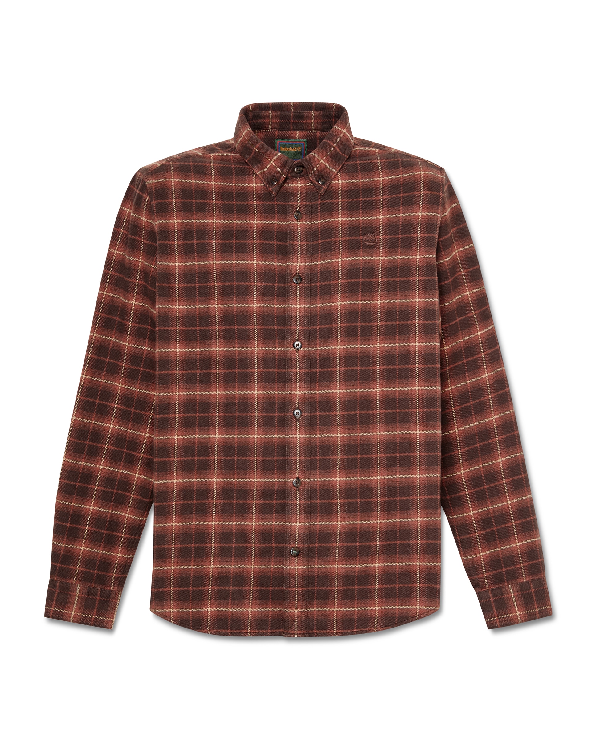 Imagen 5 de Camisa de hombre de franela de corte regular a cuadros - Timberland - Marrón Marrón