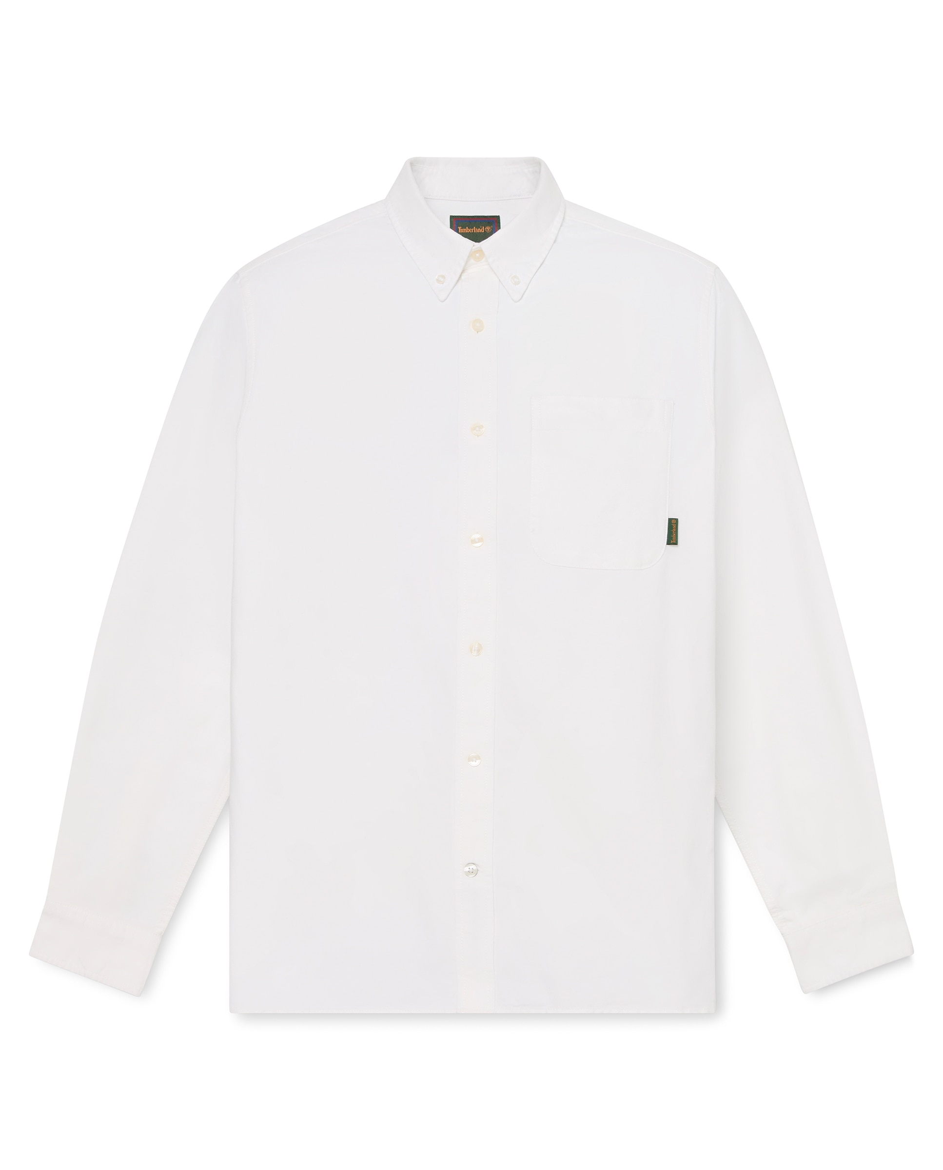 Camisa de hombre oxford con bolsillo - Timberland - Blanco Blanco-5