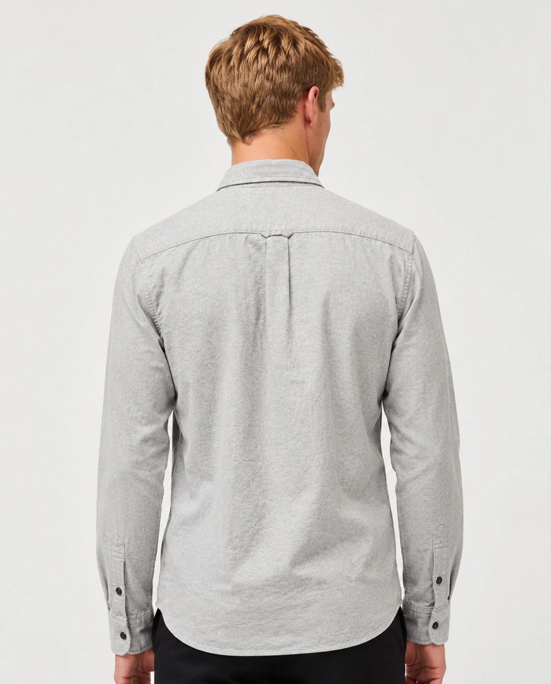 Camisa de hombre oxford con bolsillo - Timberland - Gris Gris-2