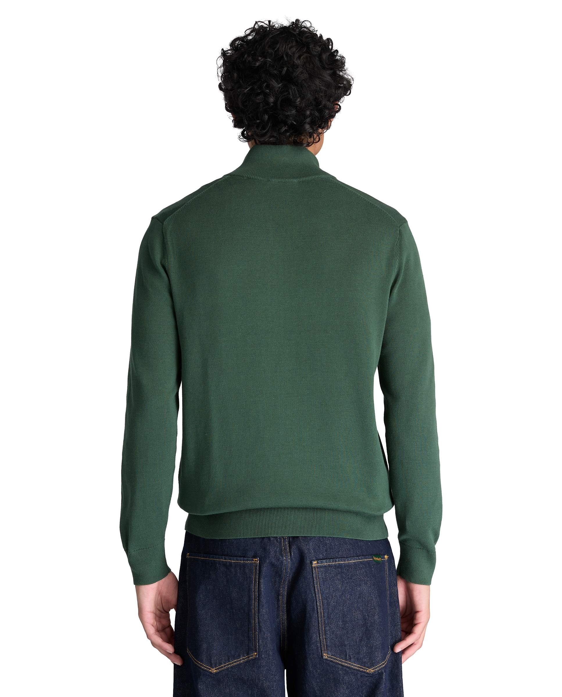 Cárdigan de hombre de algodón con cremallera williams river - Timberland - Verde oscuro Verde oscuro-4