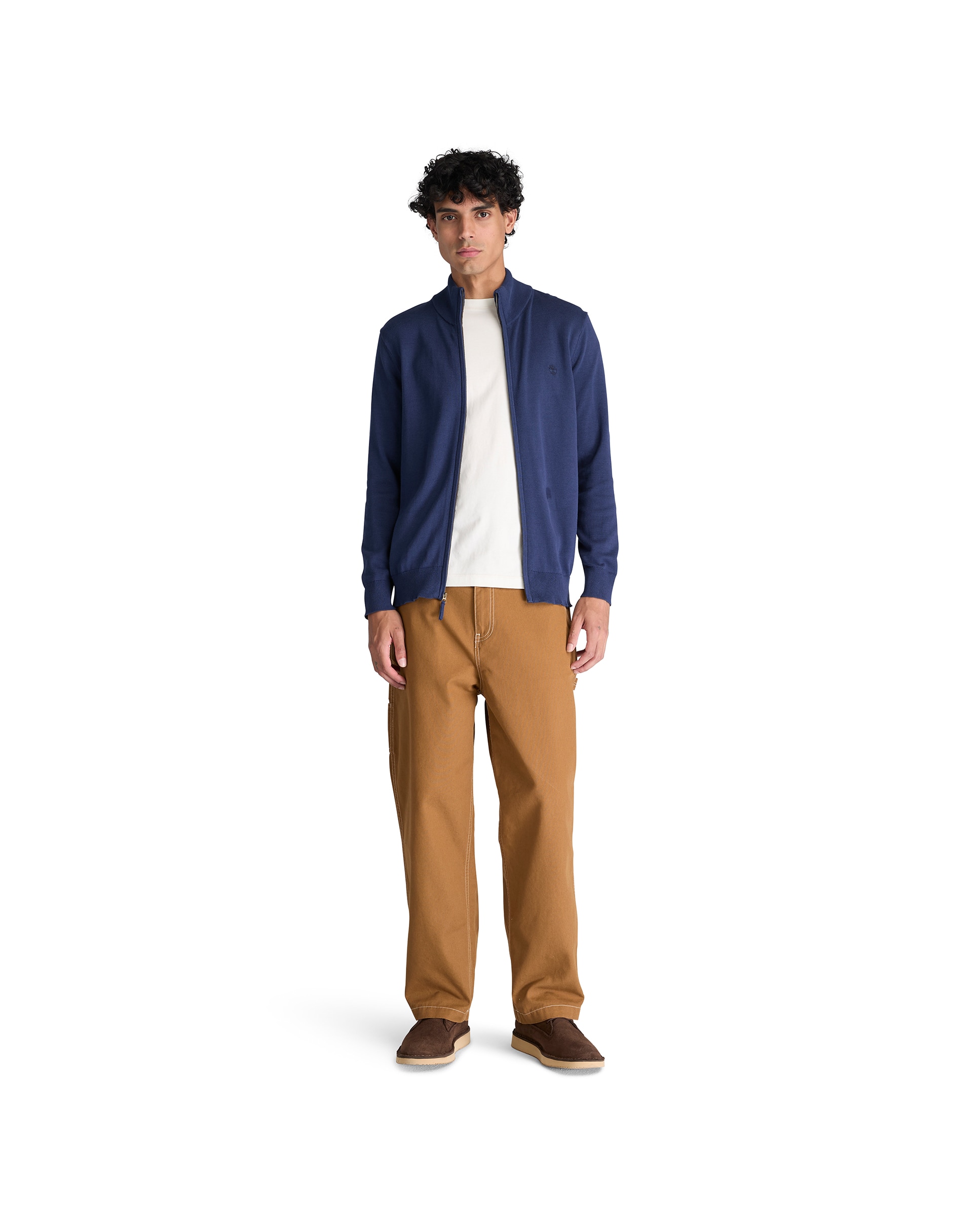 Cárdigan de hombre de algodón con cremallera williams river - Timberland - Azul oscuro Azul oscuro-2