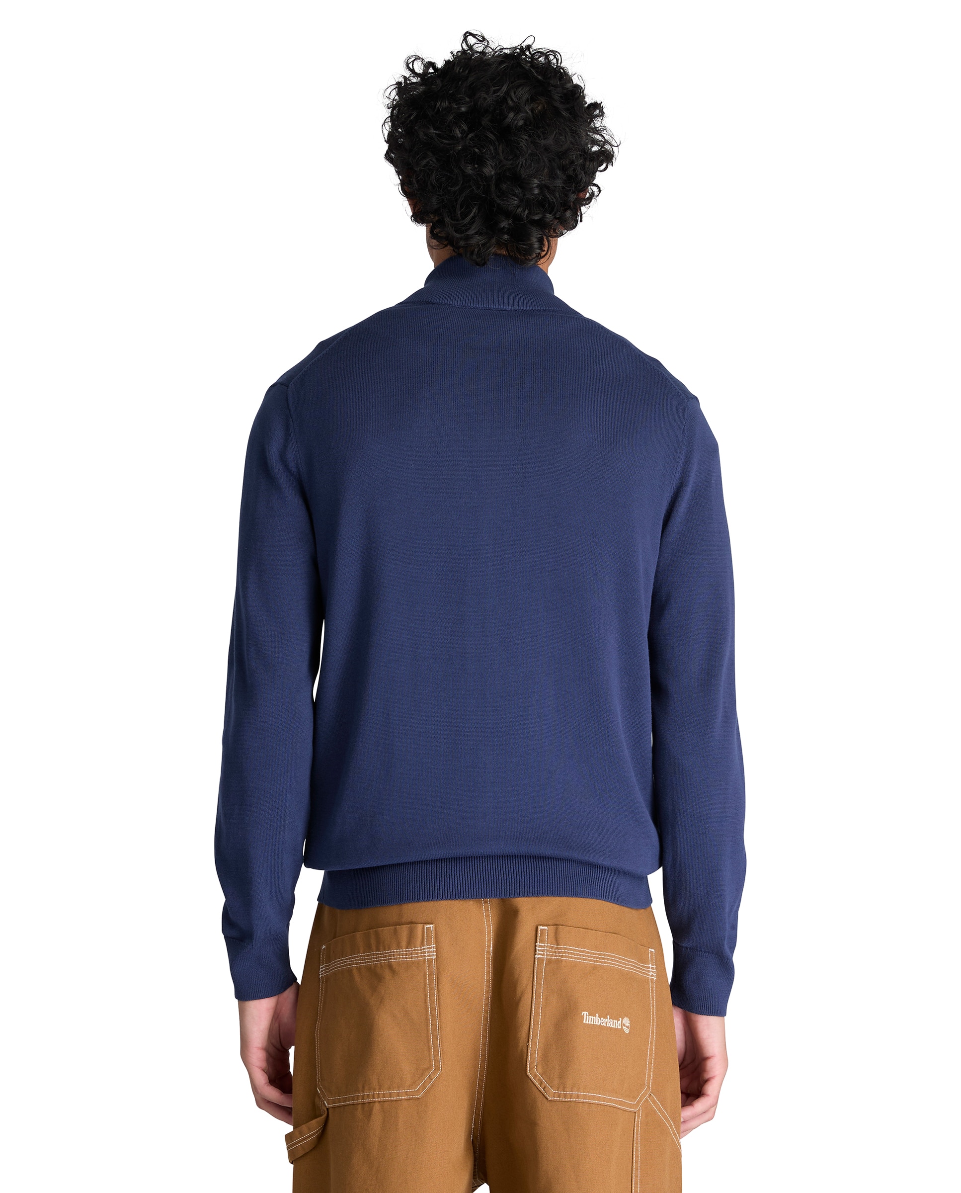 Cárdigan de hombre de algodón con cremallera williams river - Timberland - Azul oscuro Azul oscuro-4