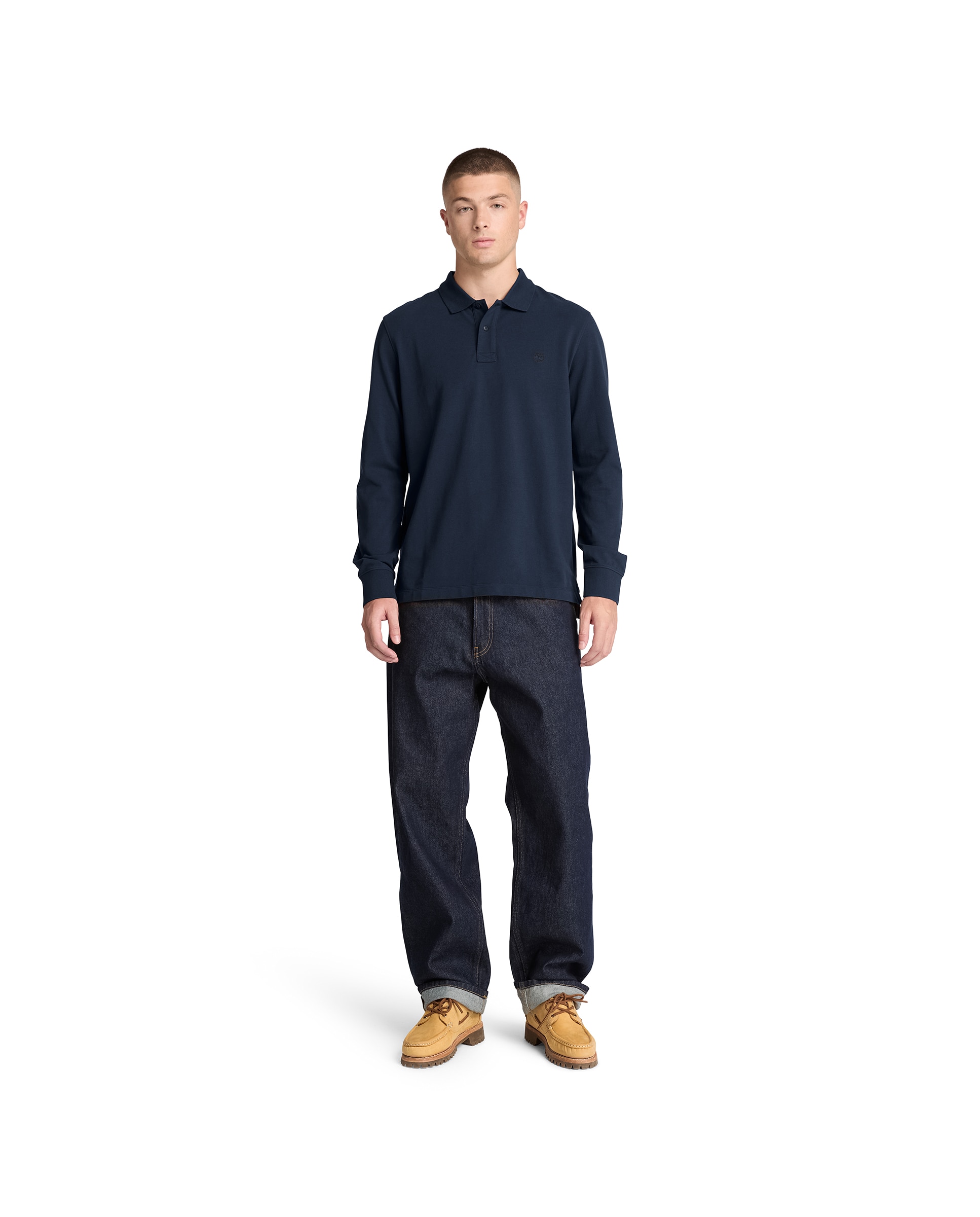 Polo de hombre de manga larga millers river - Timberland - Azul oscuro Azul oscuro-2