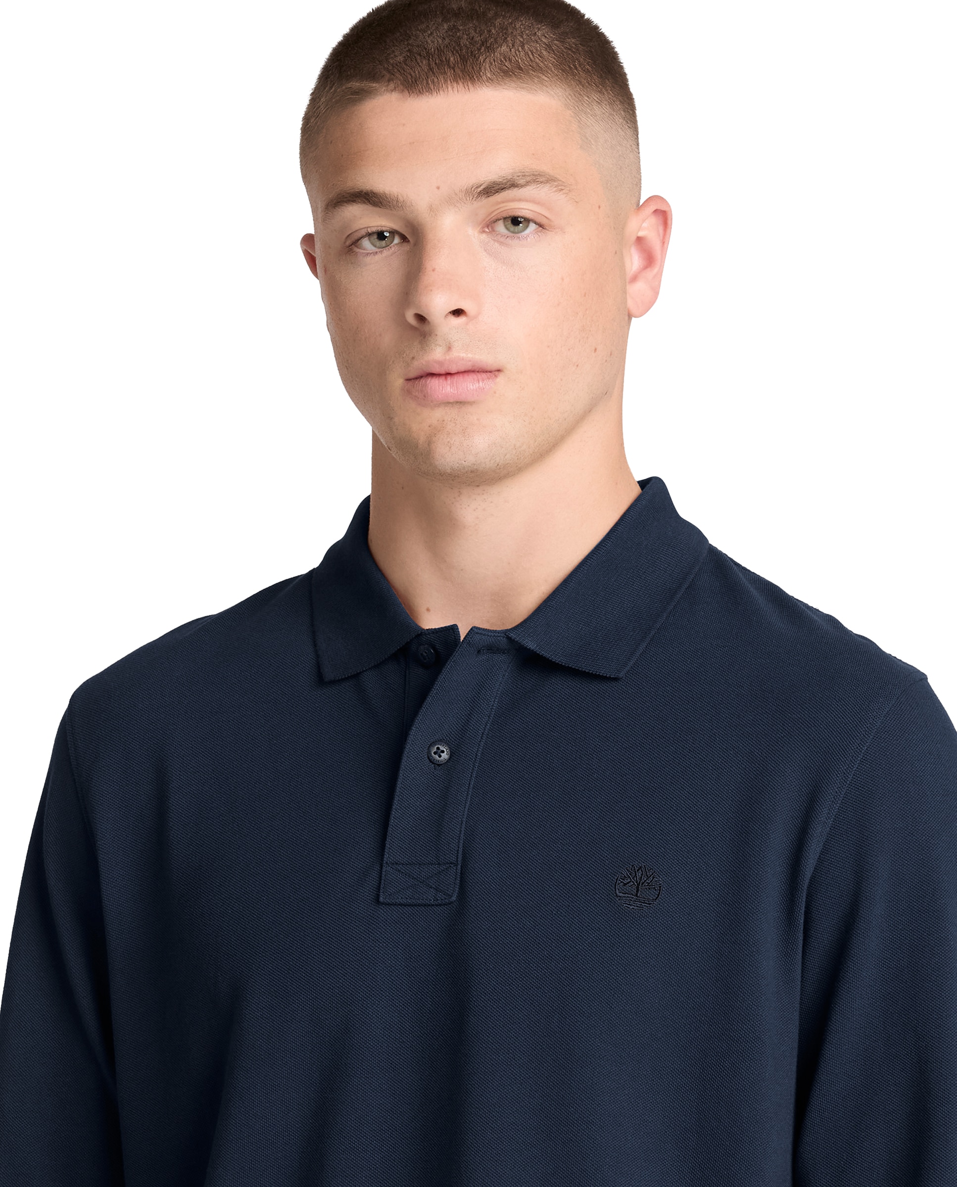 Polo de hombre de manga larga millers river - Timberland - Azul oscuro Azul oscuro-3