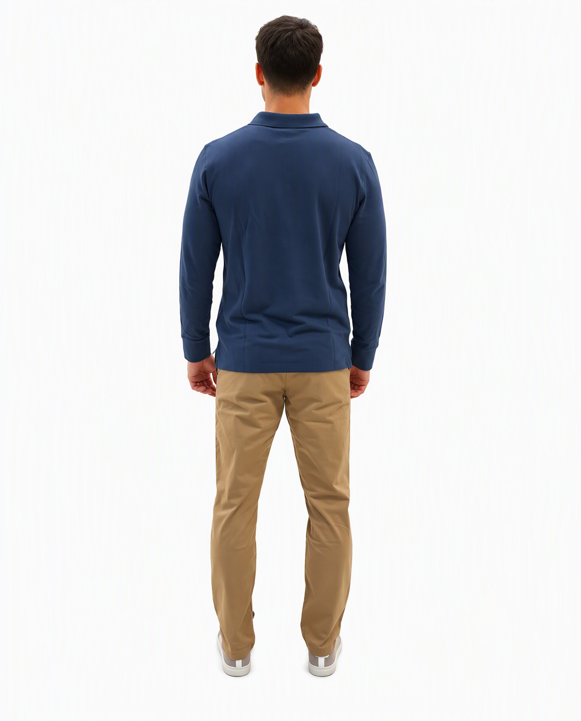 Polo de hombre de manga larga millers river - Timberland - Azul denim Azul denim-4