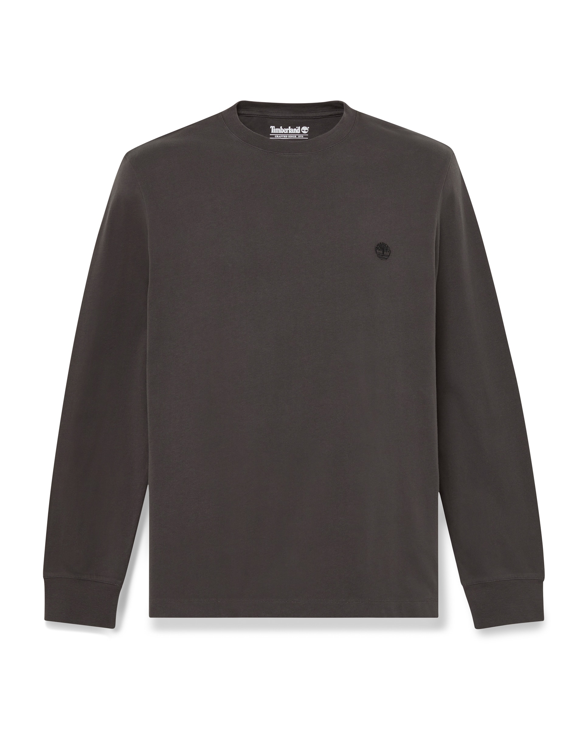 Camiseta de hombre de manga larga bordada ajustada dunstan river - Timberland - Negro Negro-5