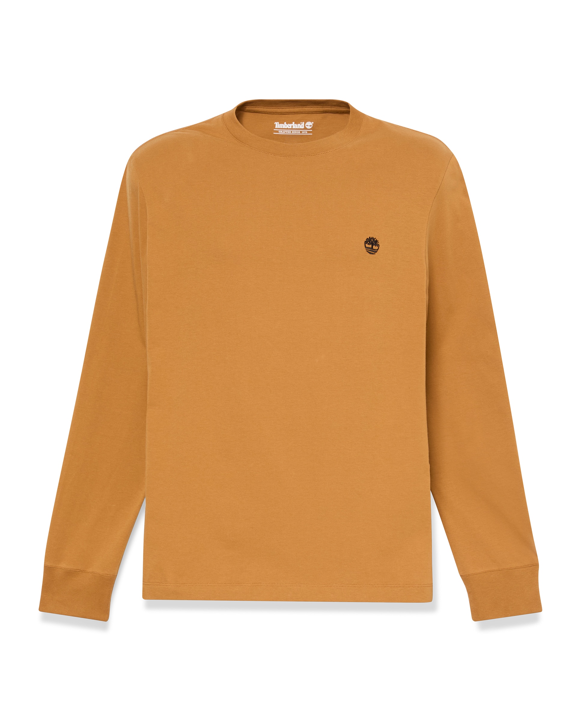 Camiseta de hombre de manga larga bordada ajustada dunstan river - Timberland - Amarillo Amarillo-5