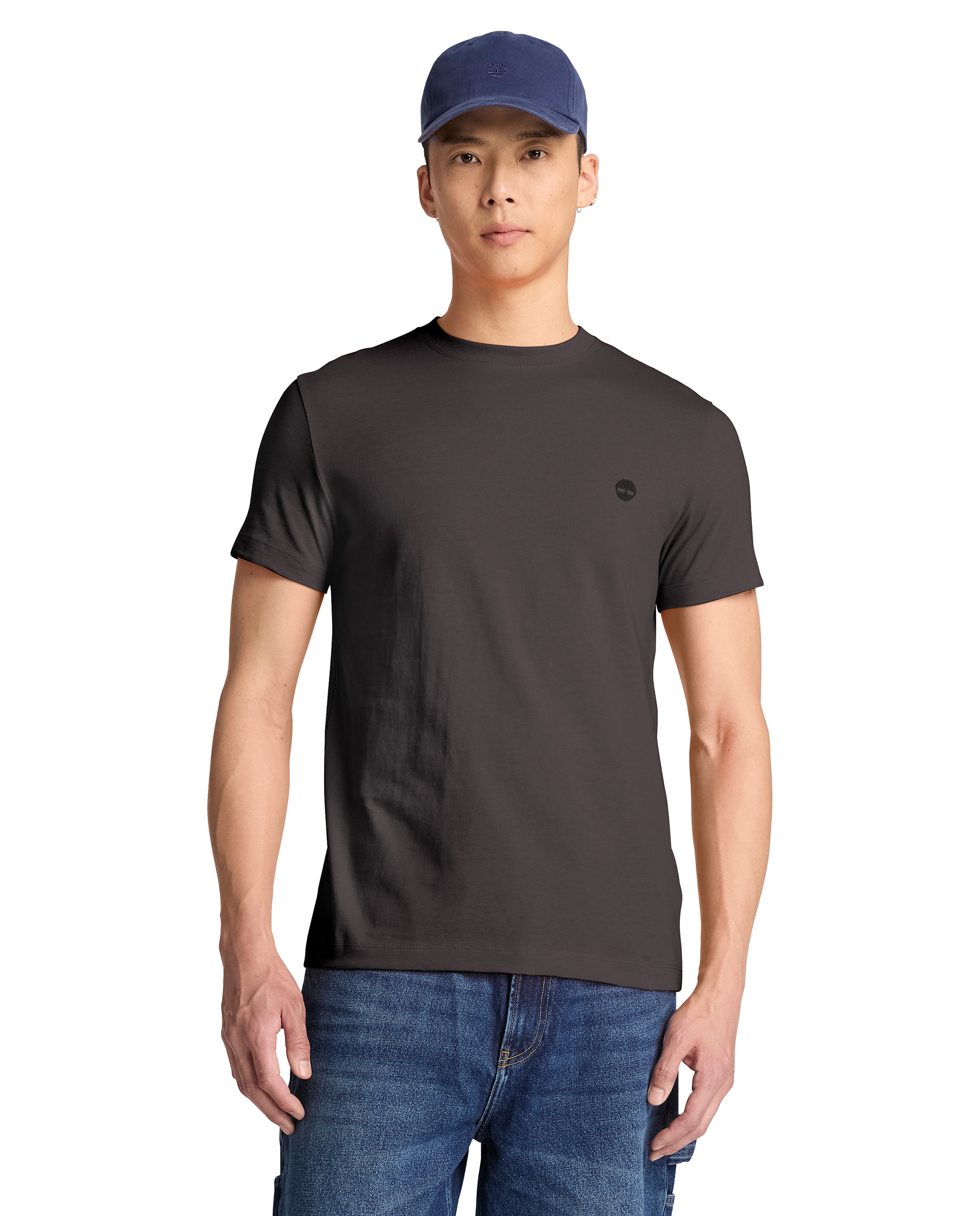 Camiseta de hombre de manga corta y corte entallado dunstan river - Timberland - Antracita Antracita-1