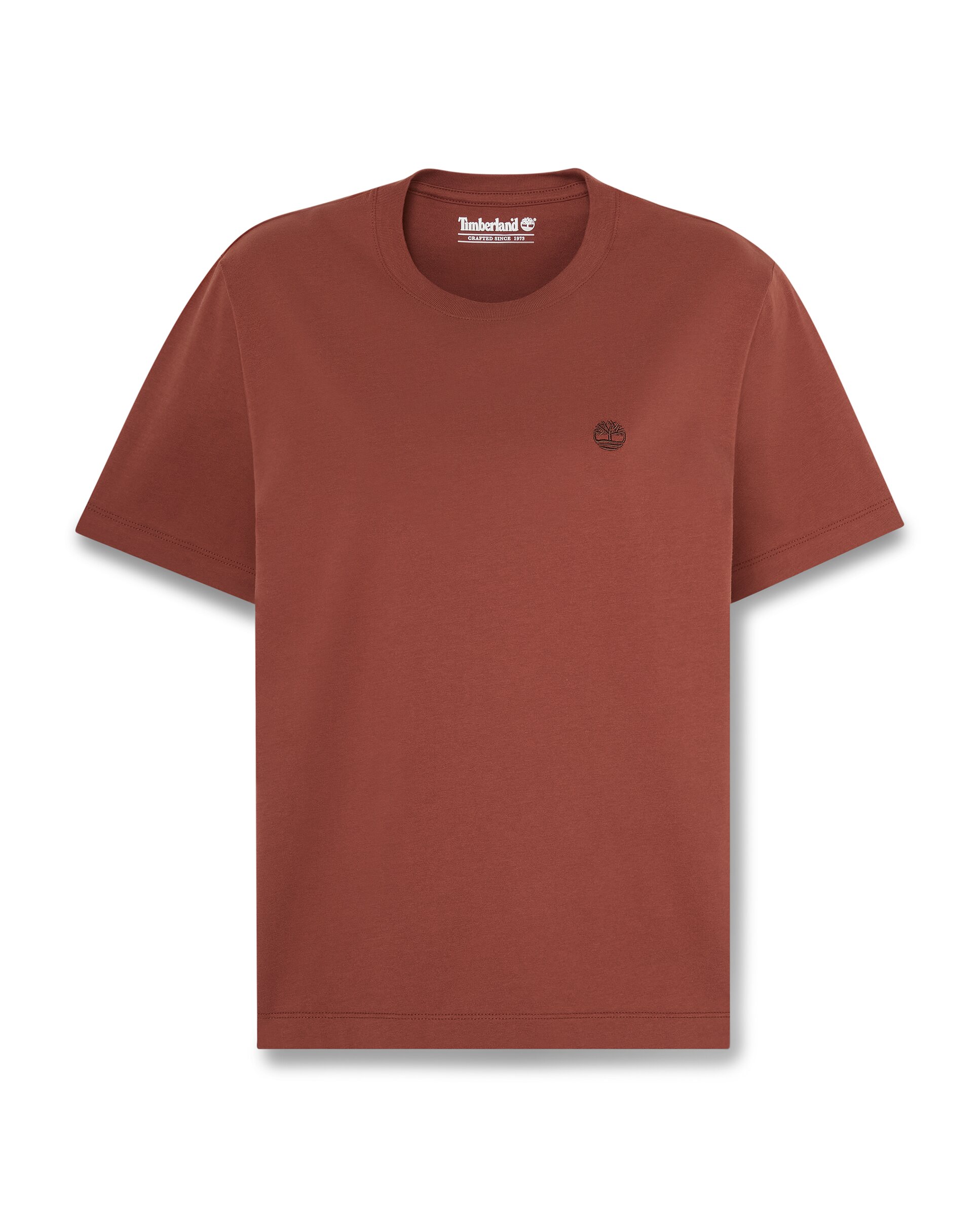 Imagen 5 de Camiseta de mujer de cuello redondo y manga corta crafted - Timberland - Teja Teja