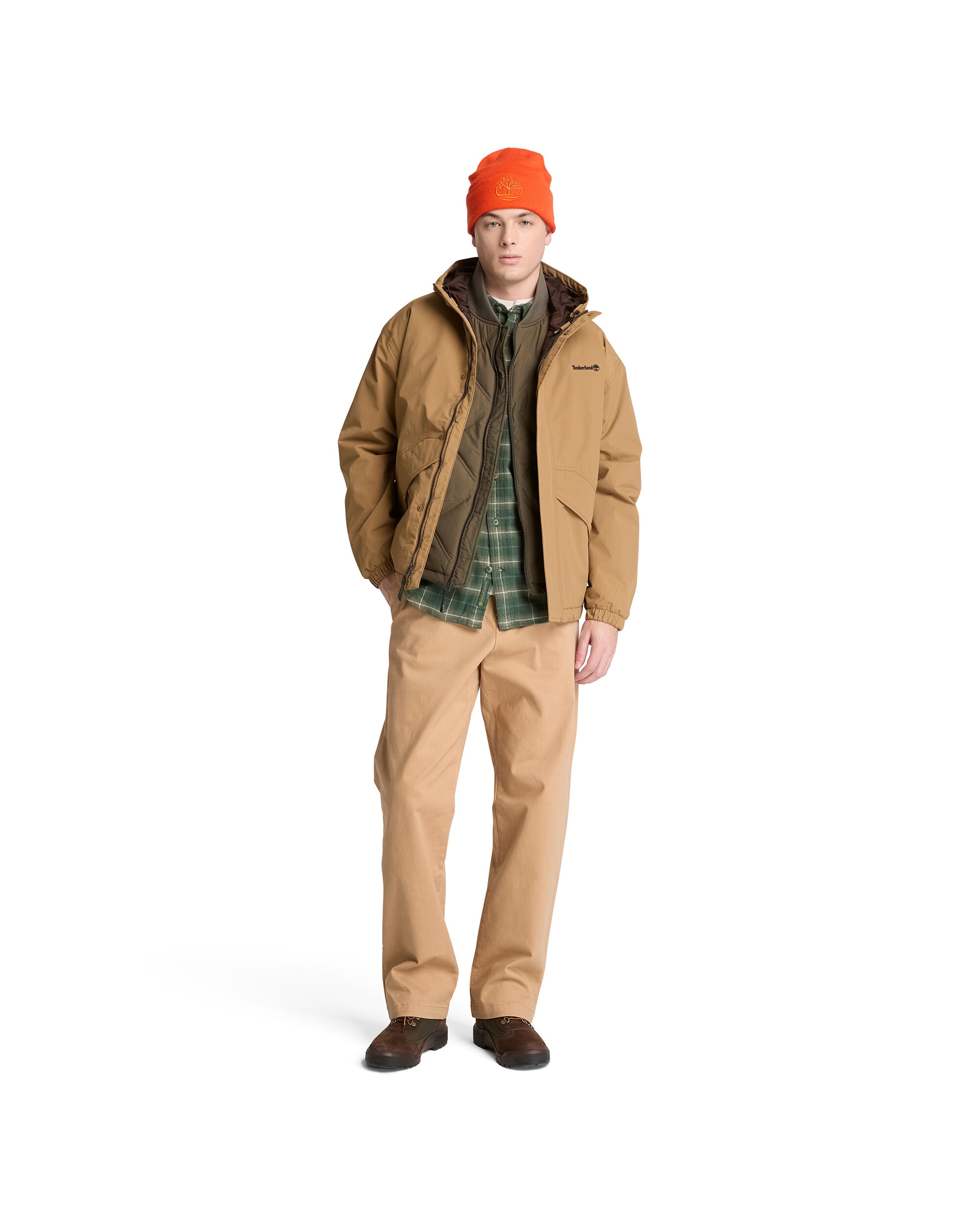Chaqueta de hombre aislante impermeable weatherline - Timberland - Marrón Marrón-2
