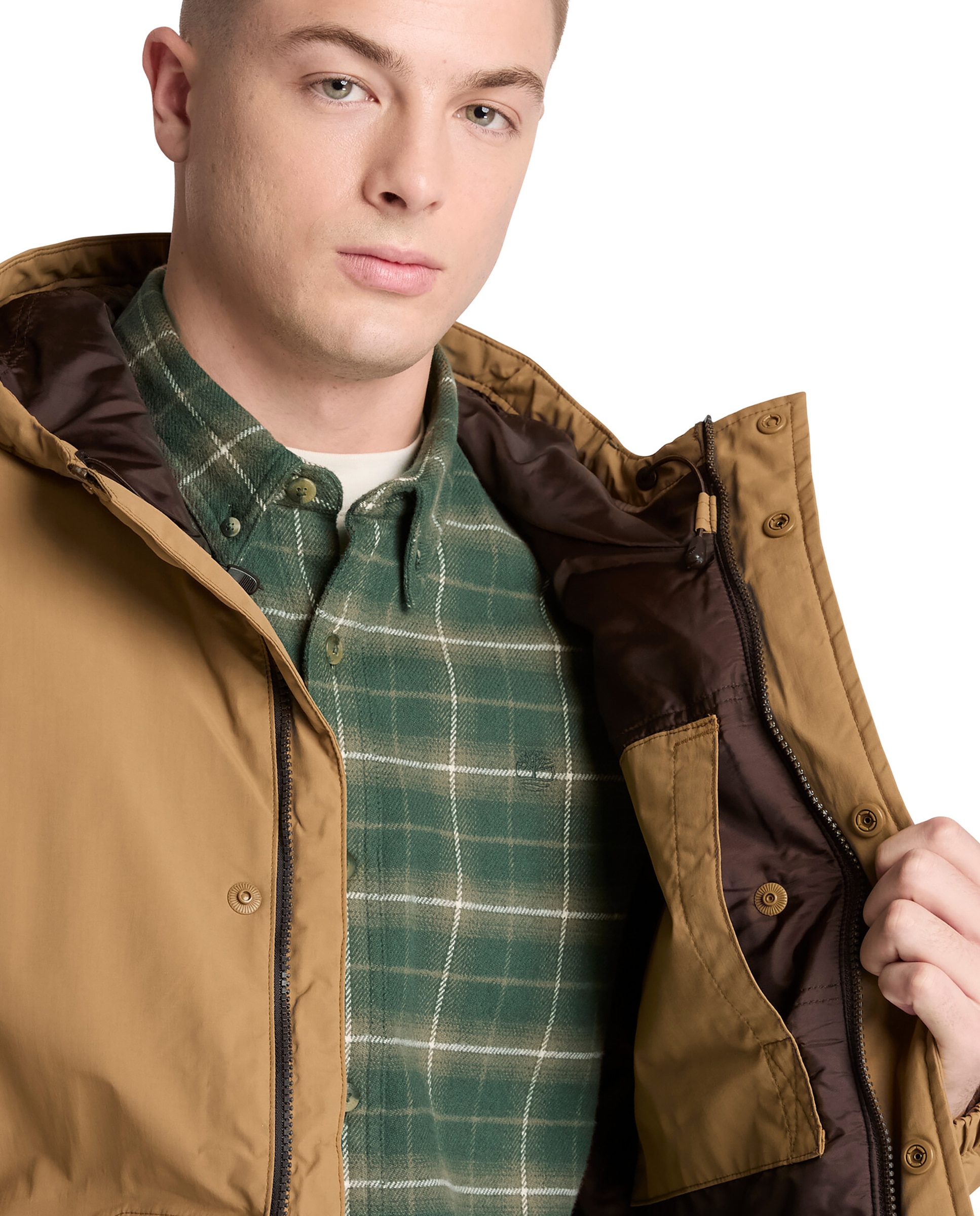 Chaqueta de hombre aislante impermeable weatherline - Timberland - Marrón Marrón-3