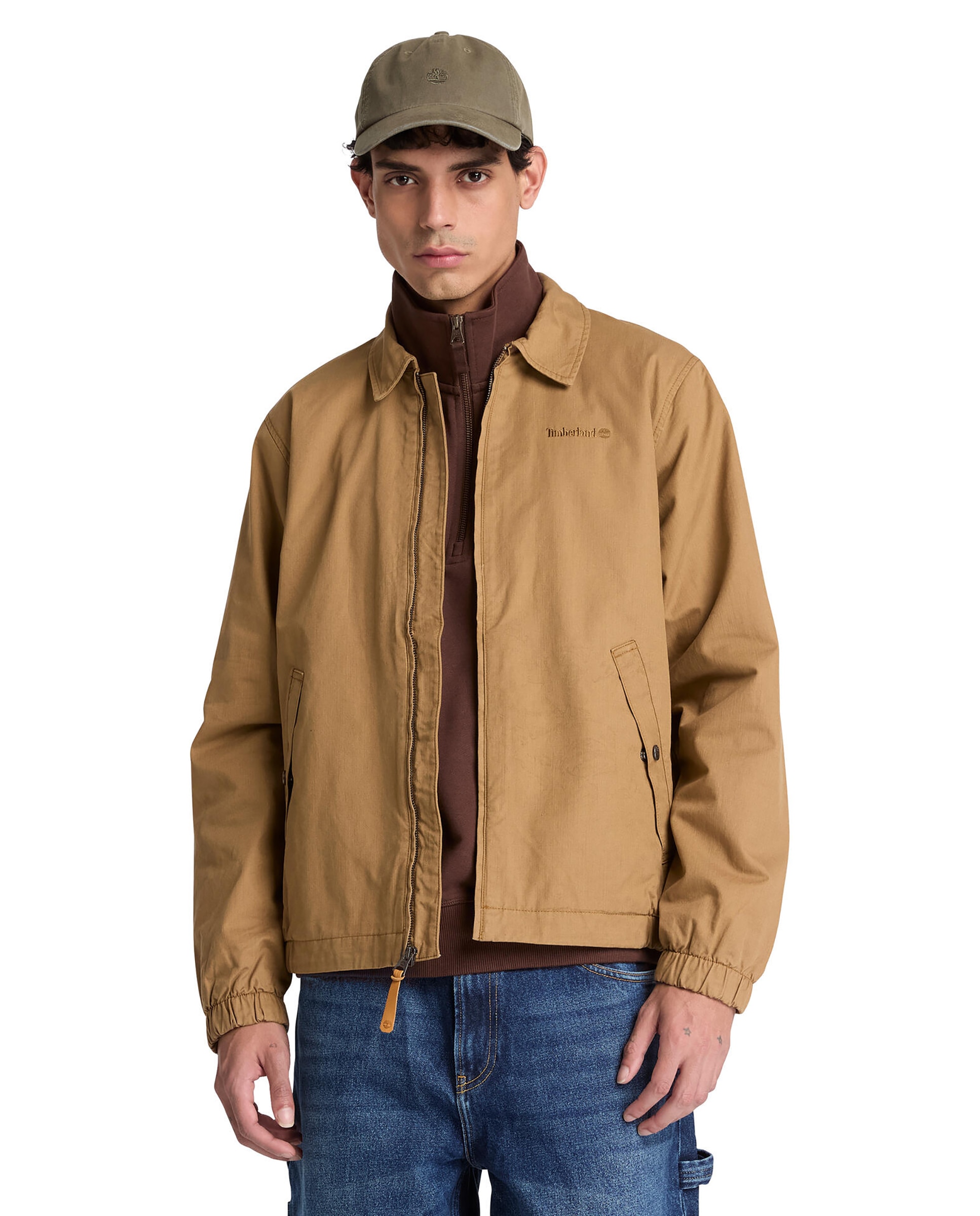 Cazadora bómber de hombre de algodón stratham - Timberland - Marrón Marrón-1
