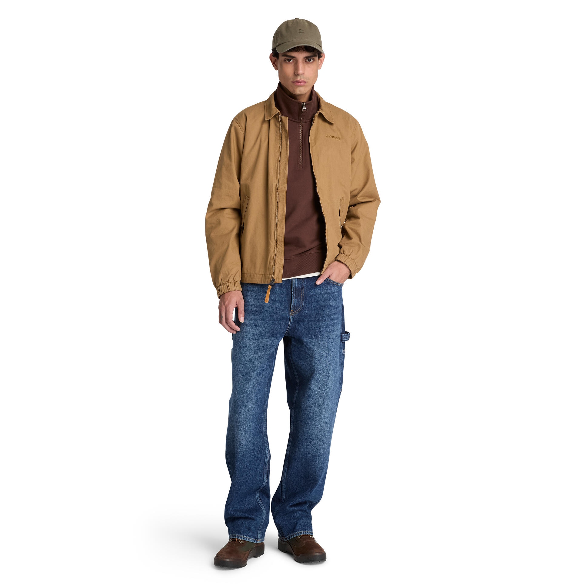 Cazadora bómber de hombre de algodón stratham - Timberland - Marrón Marrón-2