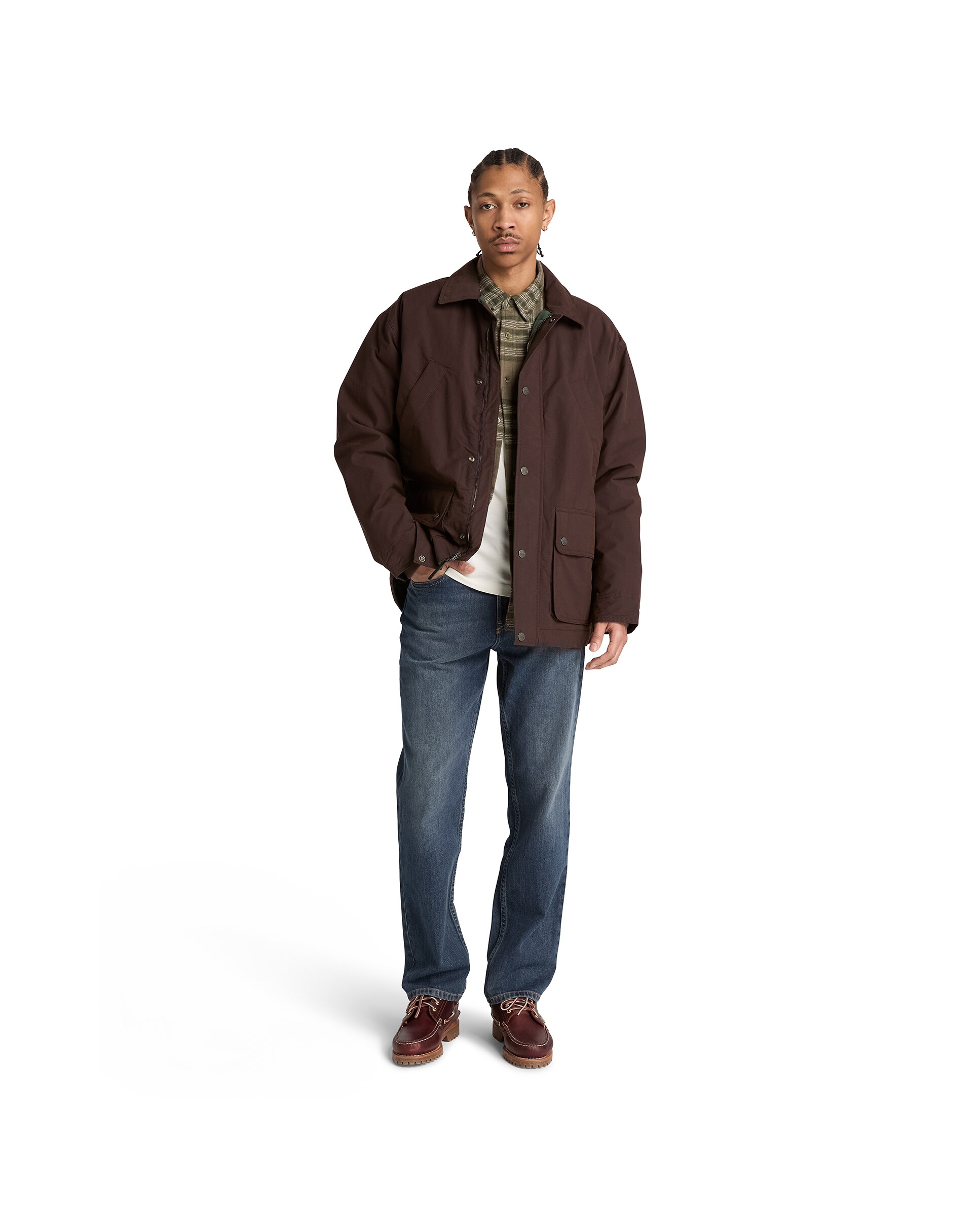 Abrigo de hombre con aislamiento wenham field - Timberland - Marrón Marrón-2