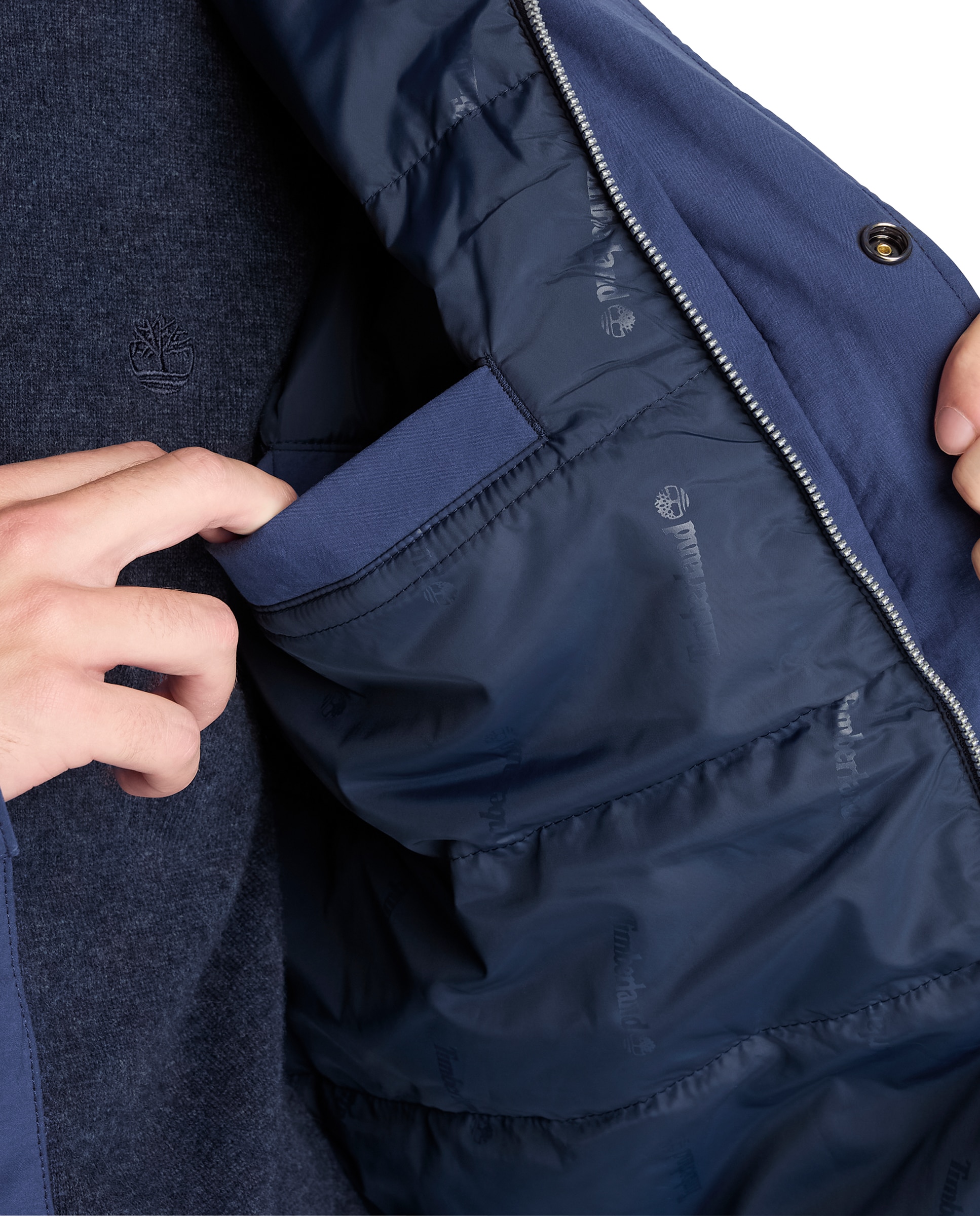 Abrigo de hombre con aislamiento wenham field - Timberland - Azul oscuro Azul oscuro-3