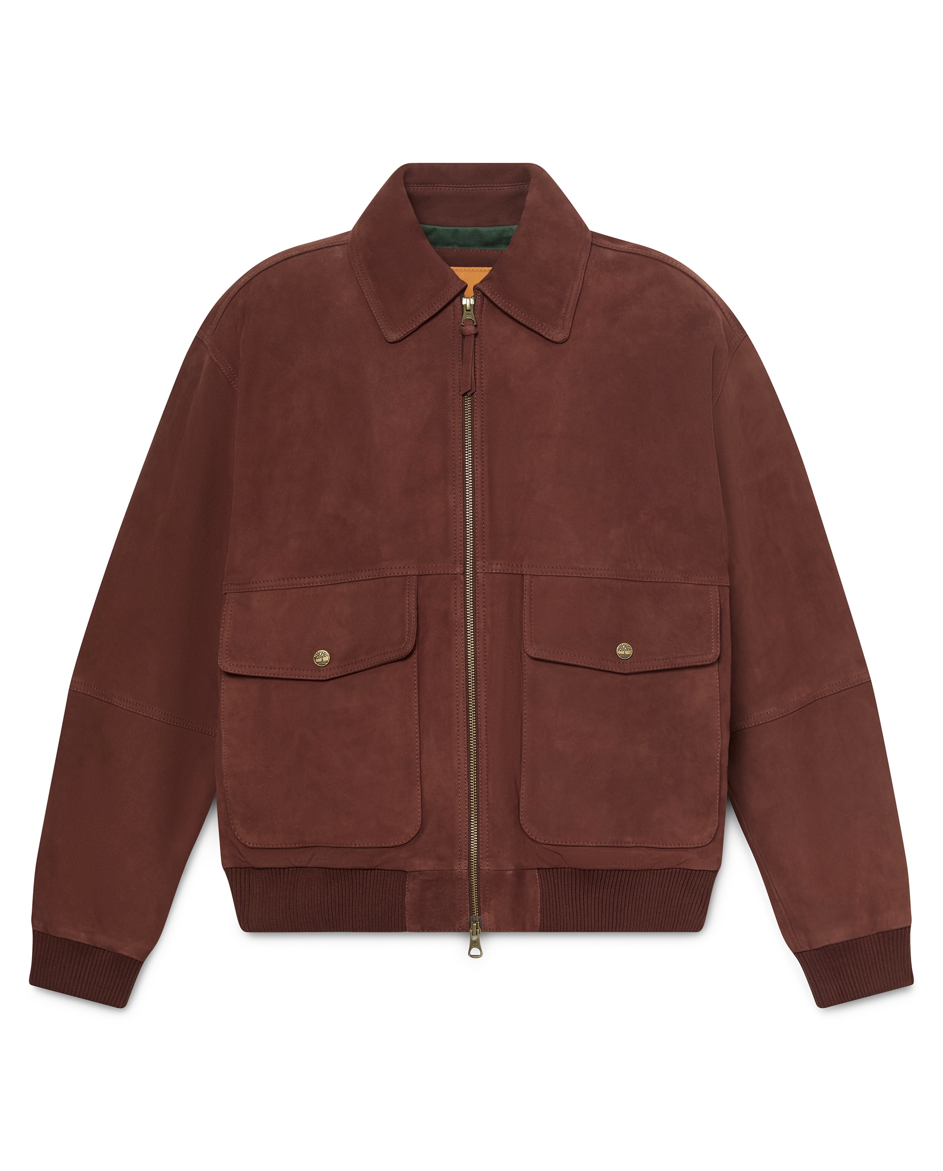 Cazadora bómber de hombre de cuero - Timberland - Marrón Marrón-5