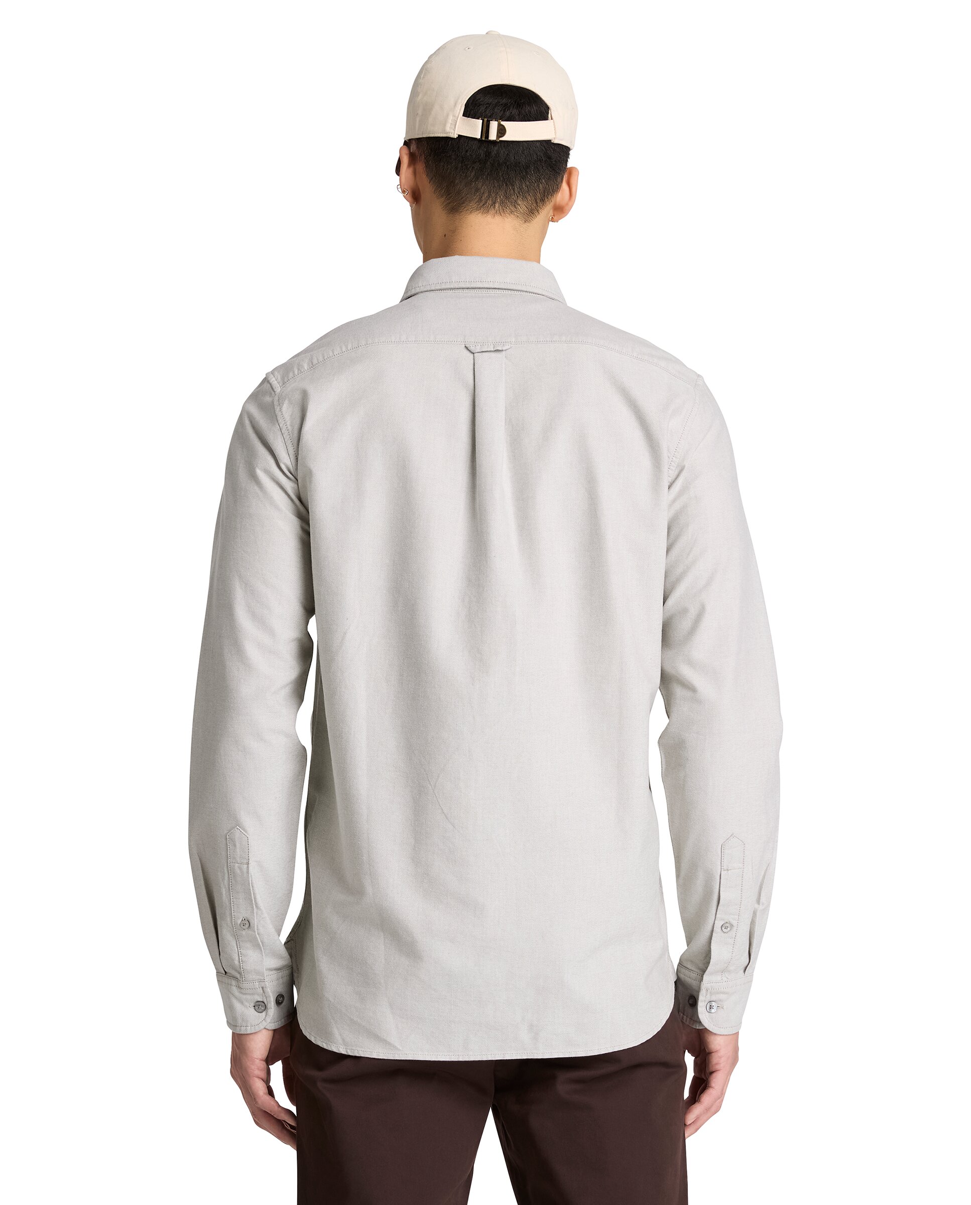 Camisa de hombre oxford con bolsillo - Timberland - Verde claro Verde claro-4