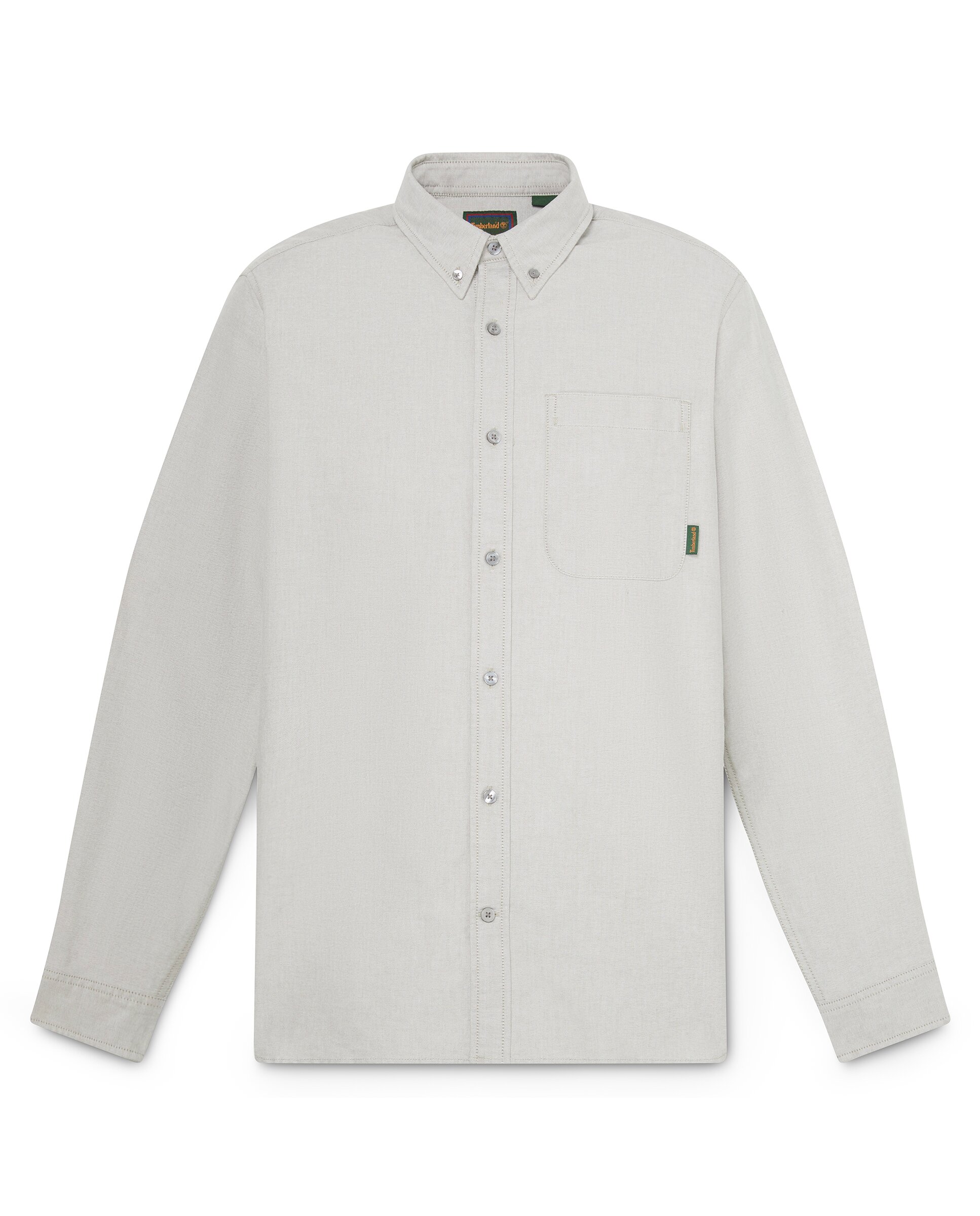 Camisa de hombre oxford con bolsillo - Timberland - Verde claro Verde claro-5