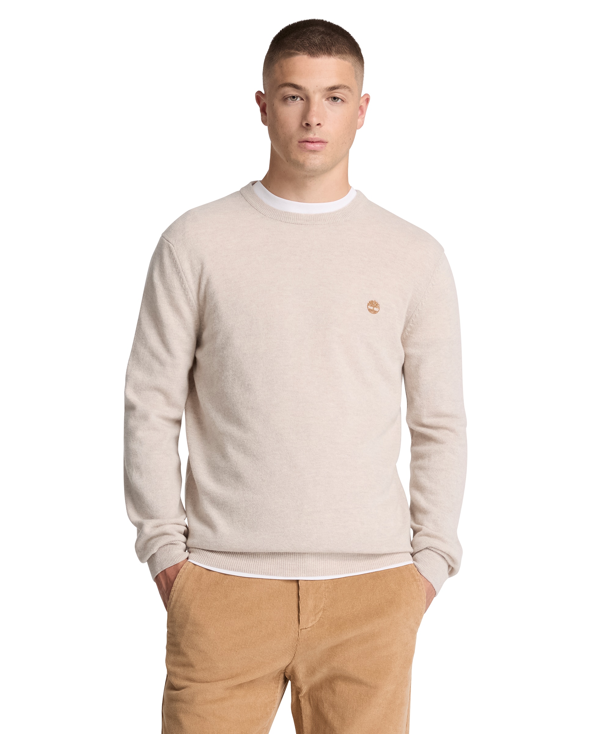 Imagen 1 de Jersey de hombre cuello redondo y lana merina cohas brook - Timberland - Beige Beige