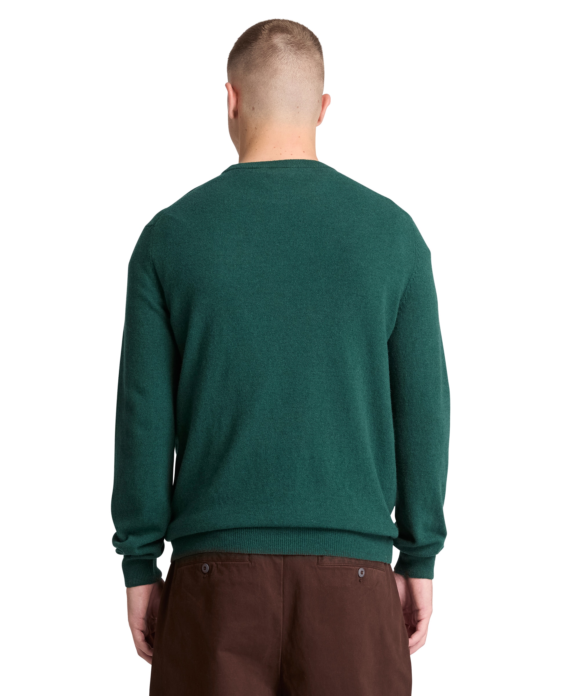 Imagen 4 de Jersey de hombre cuello redondo y lana merina cohas brook - Timberland - Verde oscuro Verde oscuro