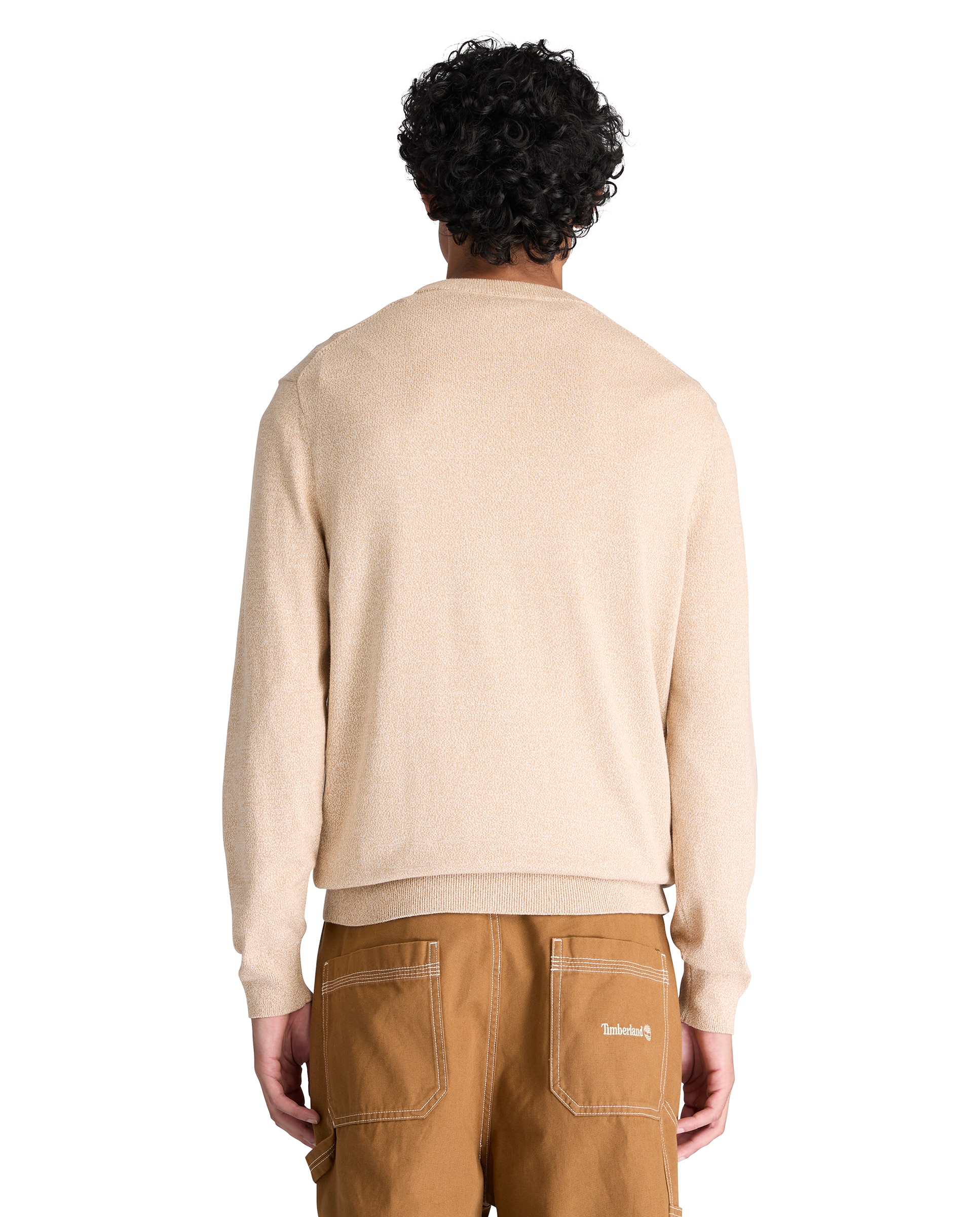 Jersey de hombre de cuello redondo de algodón williams river - Timberland - Beige Beige-4