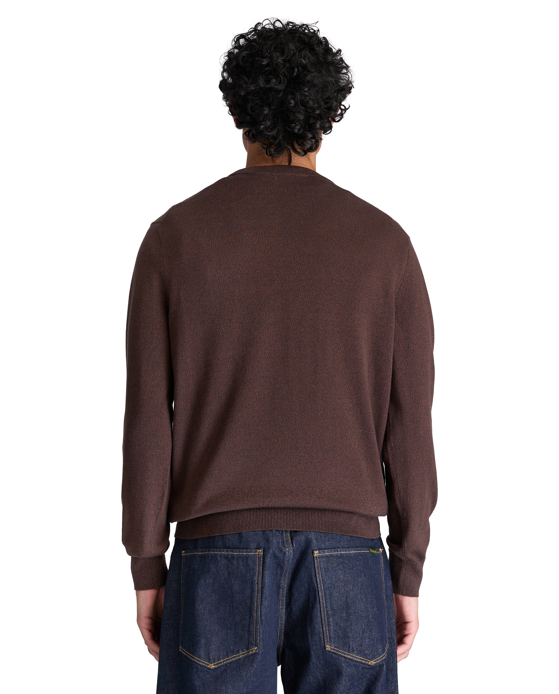 Jersey de hombre de cuello redondo de algodón williams river - Timberland - Marrón Marrón-4