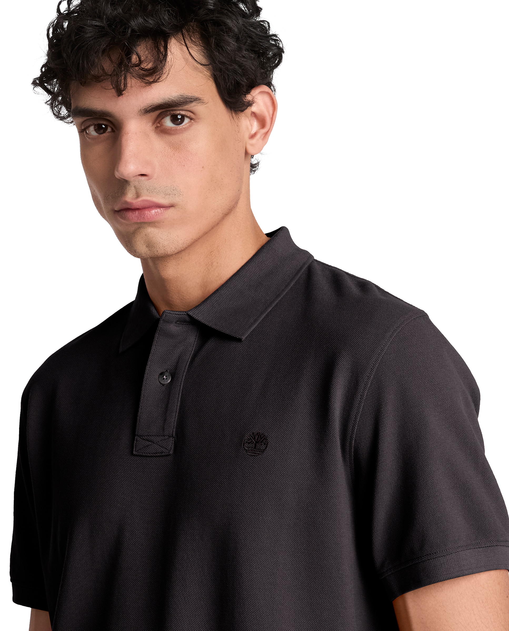 Polo de hombre de manga corta millers river - Timberland - Negro Negro-3