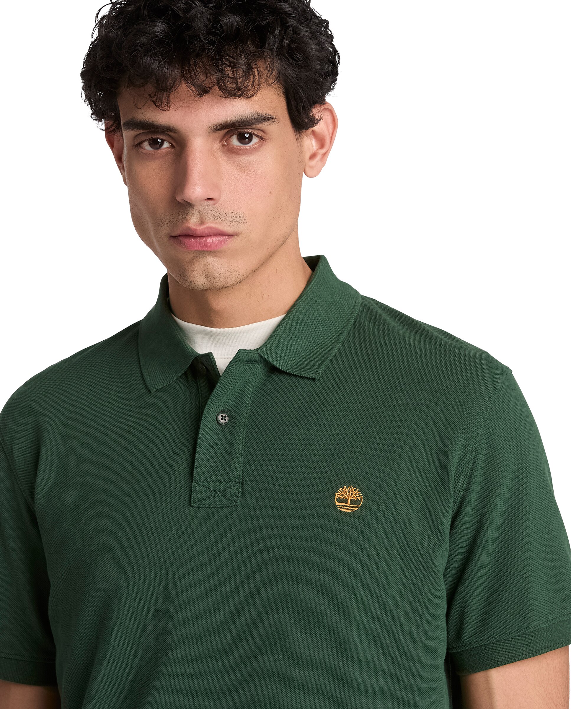 Polo de hombre de manga corta millers river - Timberland - Verde oscuro Verde oscuro-3