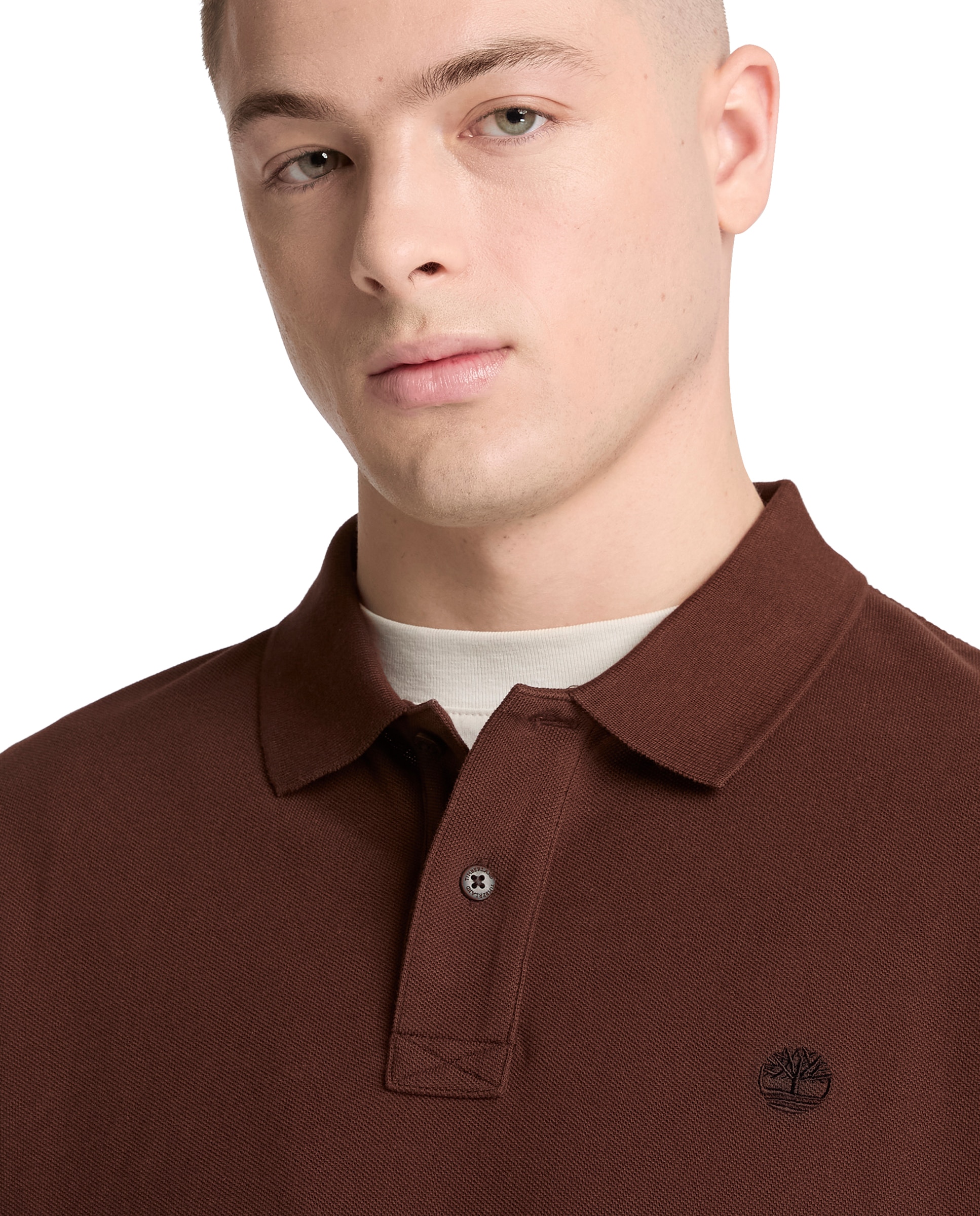 Polo de hombre de manga corta millers river - Timberland - Marrón Marrón-3