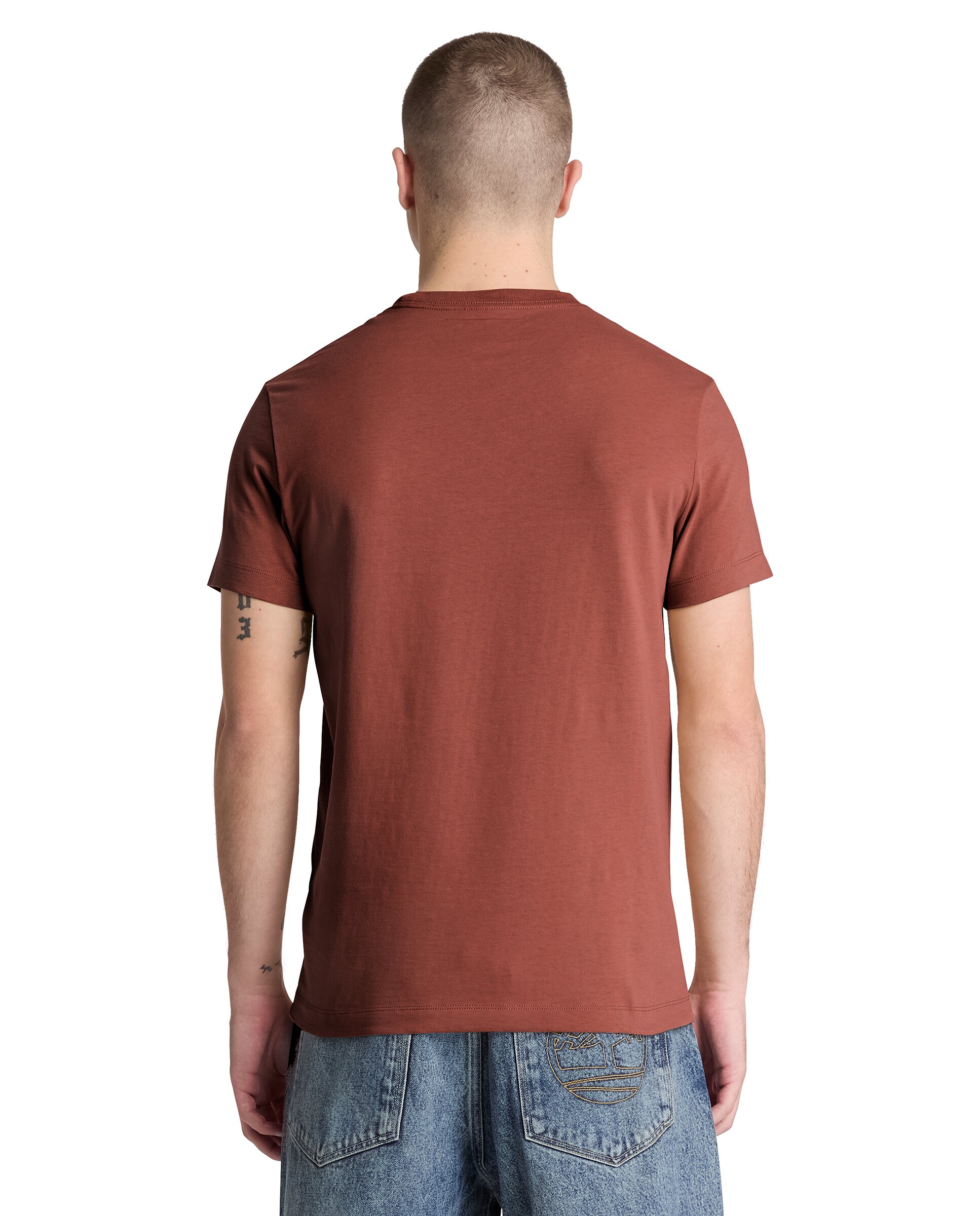 Camiseta de hombre de manga corta y corte entallado dunstan river - Timberland - Rojo Teja Rojo Teja-4