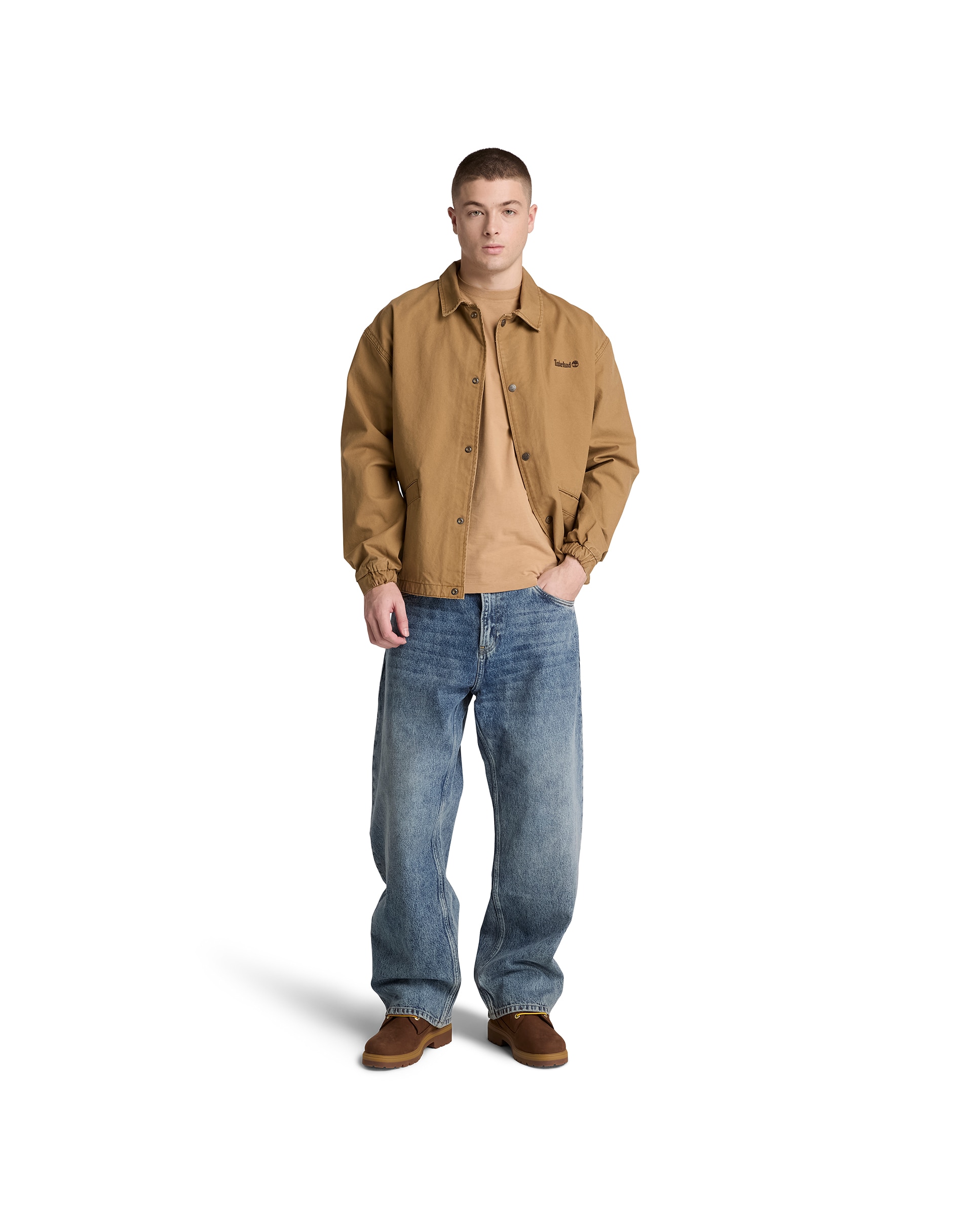 Camiseta de hombre de manga corta y corte entallado dunstan river - Timberland - Marrón claro Marrón claro-2
