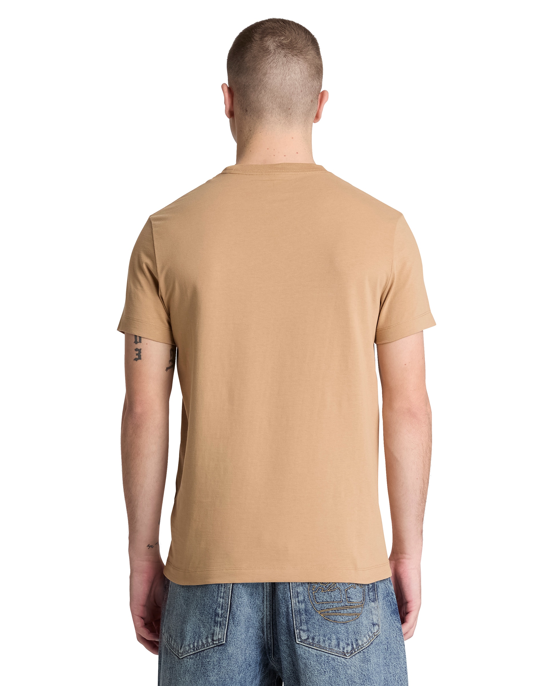 Camiseta de hombre de manga corta y corte entallado dunstan river - Timberland - Marrón claro Marrón claro-4