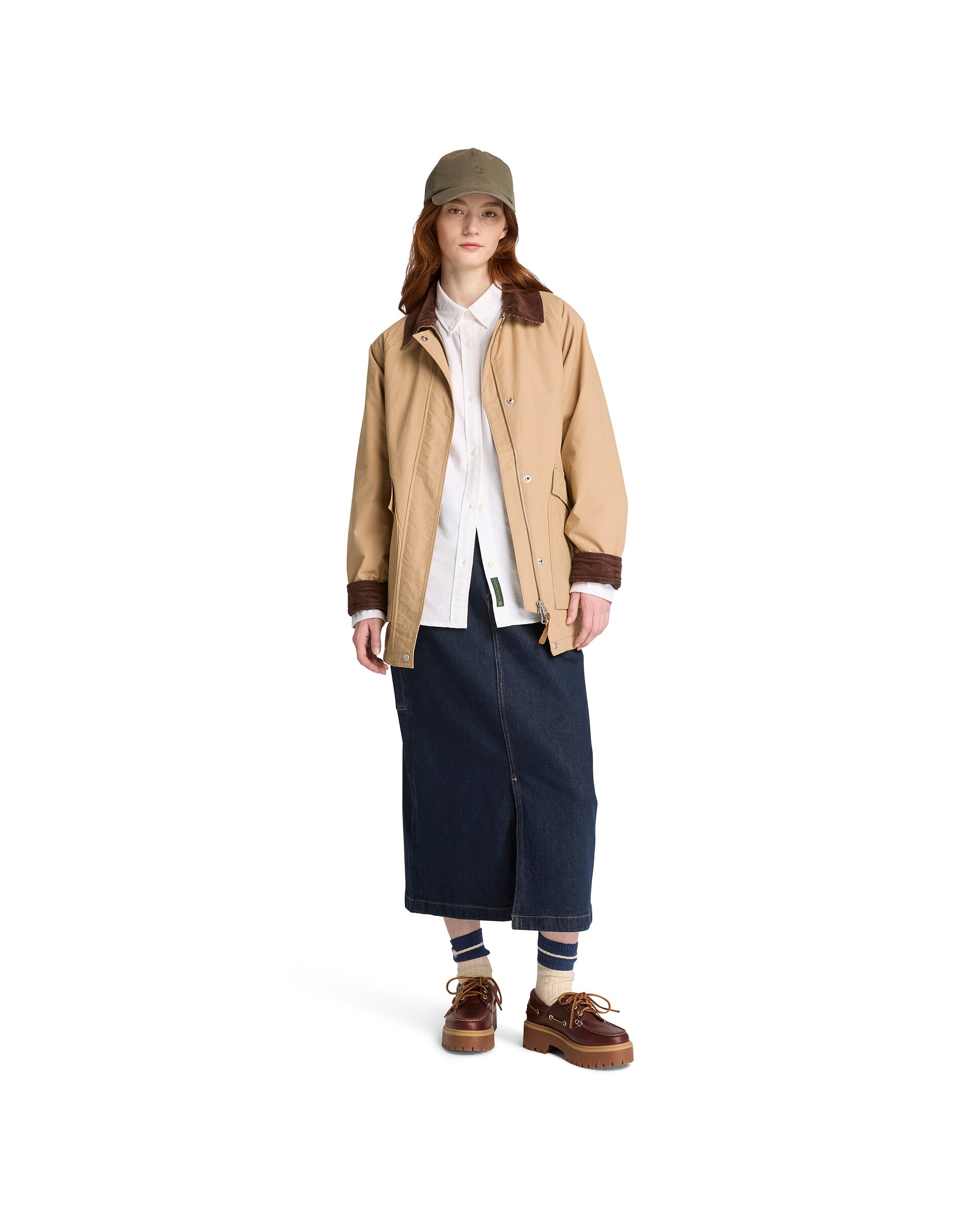 Imagen 2 de Abrigo de lona de mujer impermeable e hidrófugo wenham - Timberland - Marrón claro Marrón claro