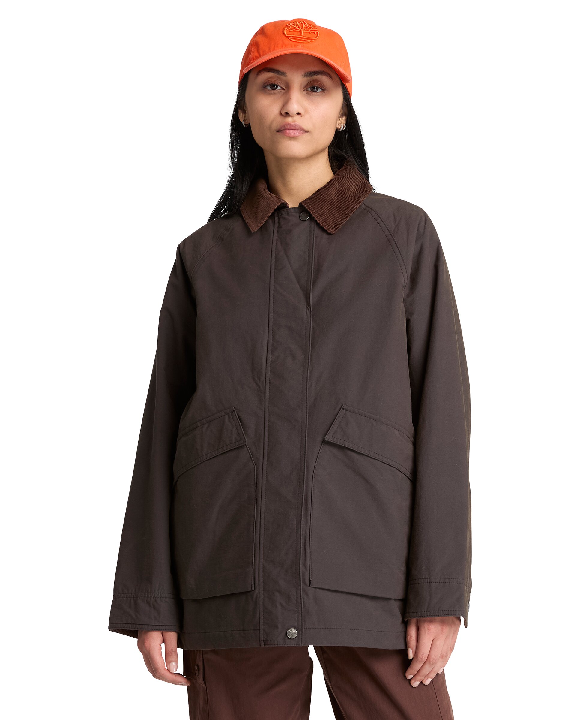 Imagen 0 de Abrigo de lona de mujer impermeable e hidrófugo wenham Gris oscuro