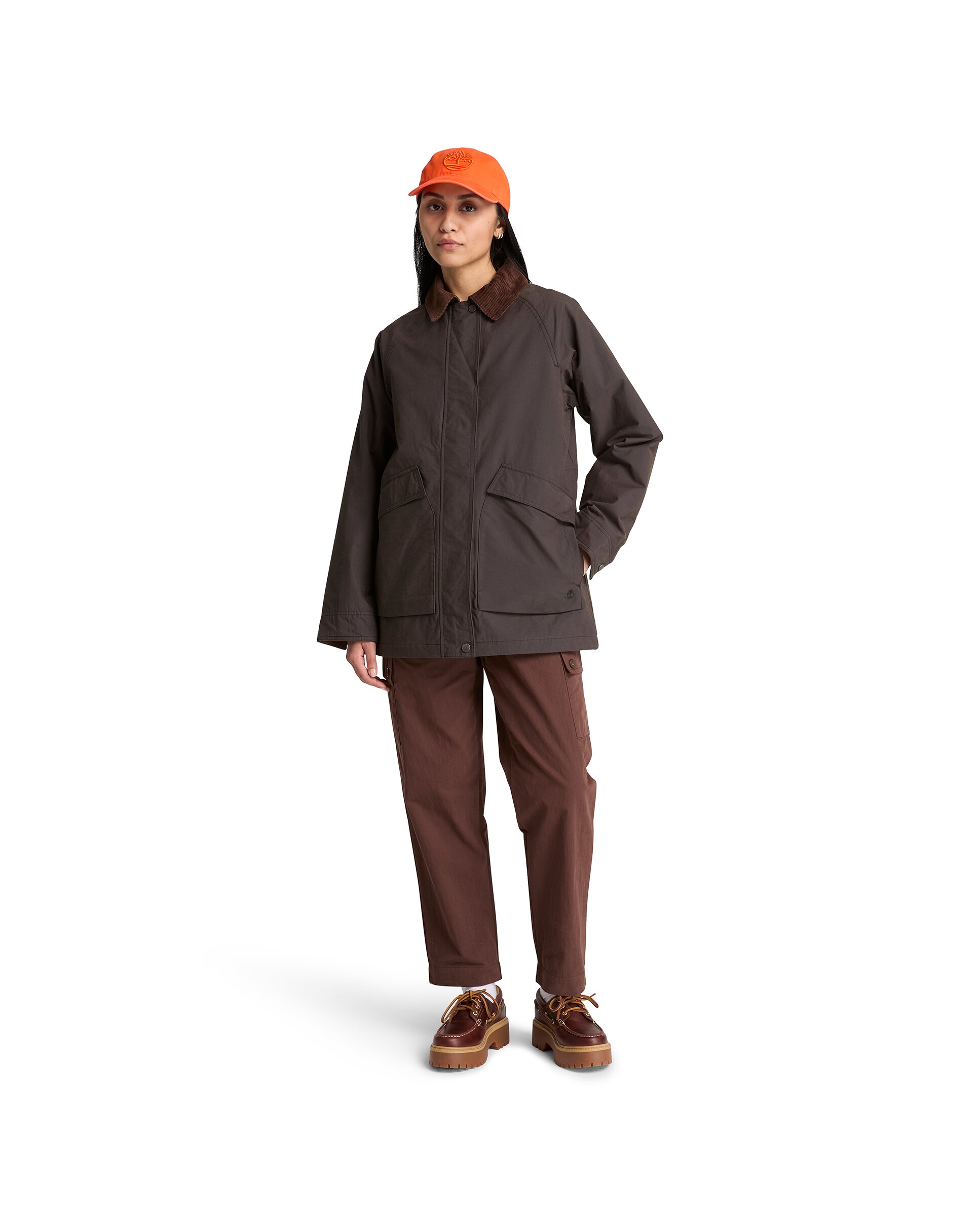 Imagen 2 de Abrigo de lona de mujer impermeable e hidrófugo wenham - Timberland - Gris oscuro Gris oscuro