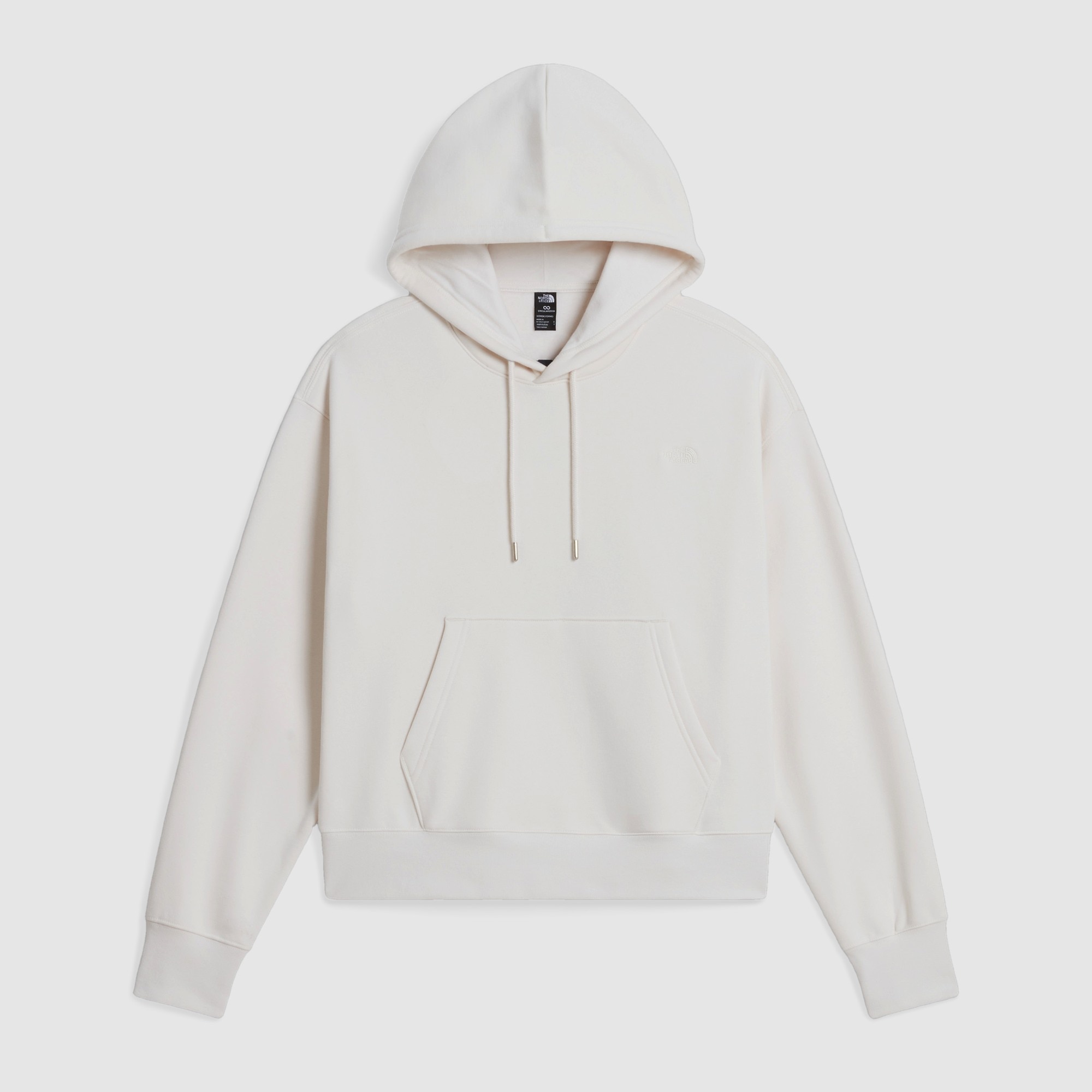 Imagen 5 de Sudadera con capucha de corte recto y holgado con cuello redondo para mujer TNF™ Essential para mujer The North Face - Blanco Blanco