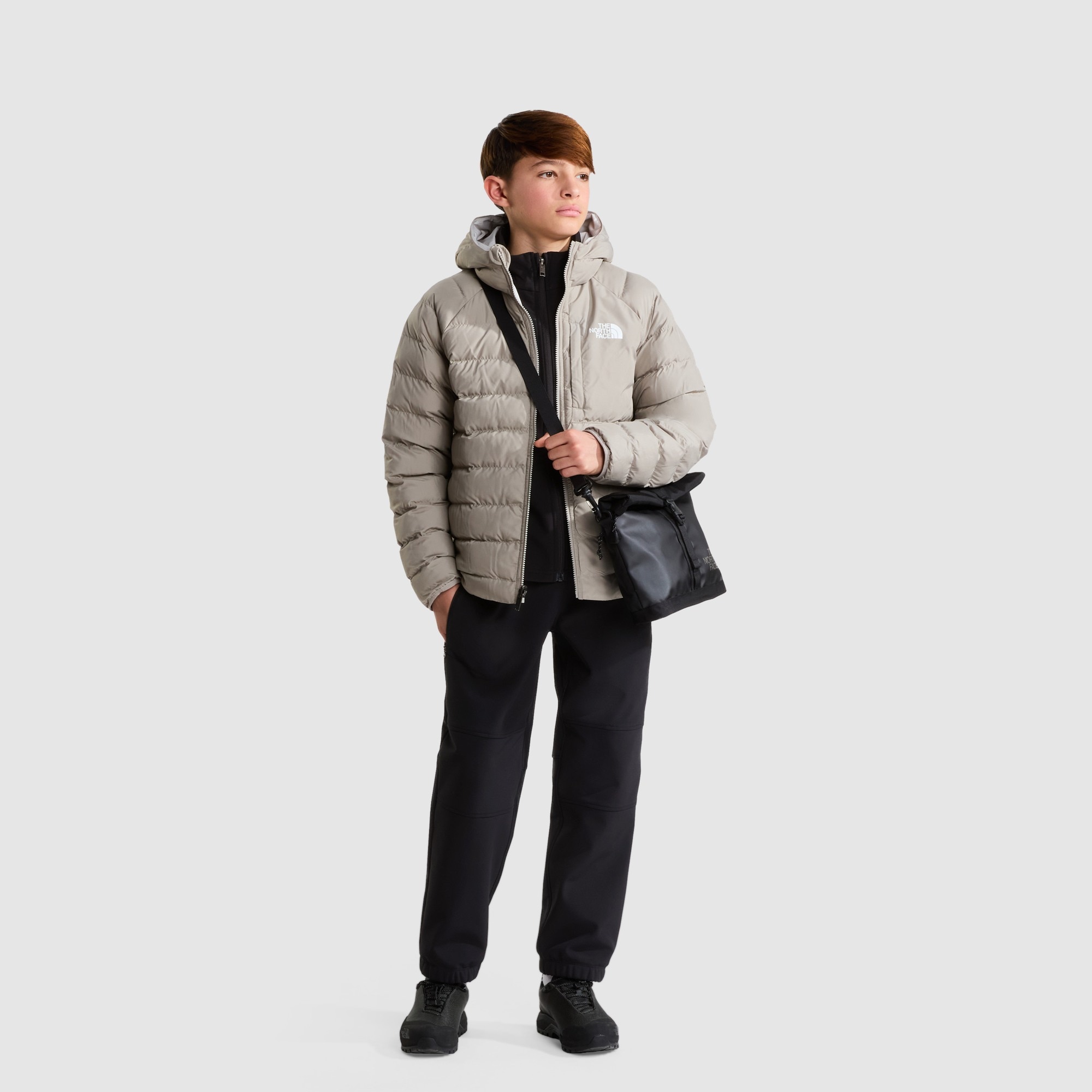 Chaqueta reversible para niño Perrito The North Face - Gris Gris-3