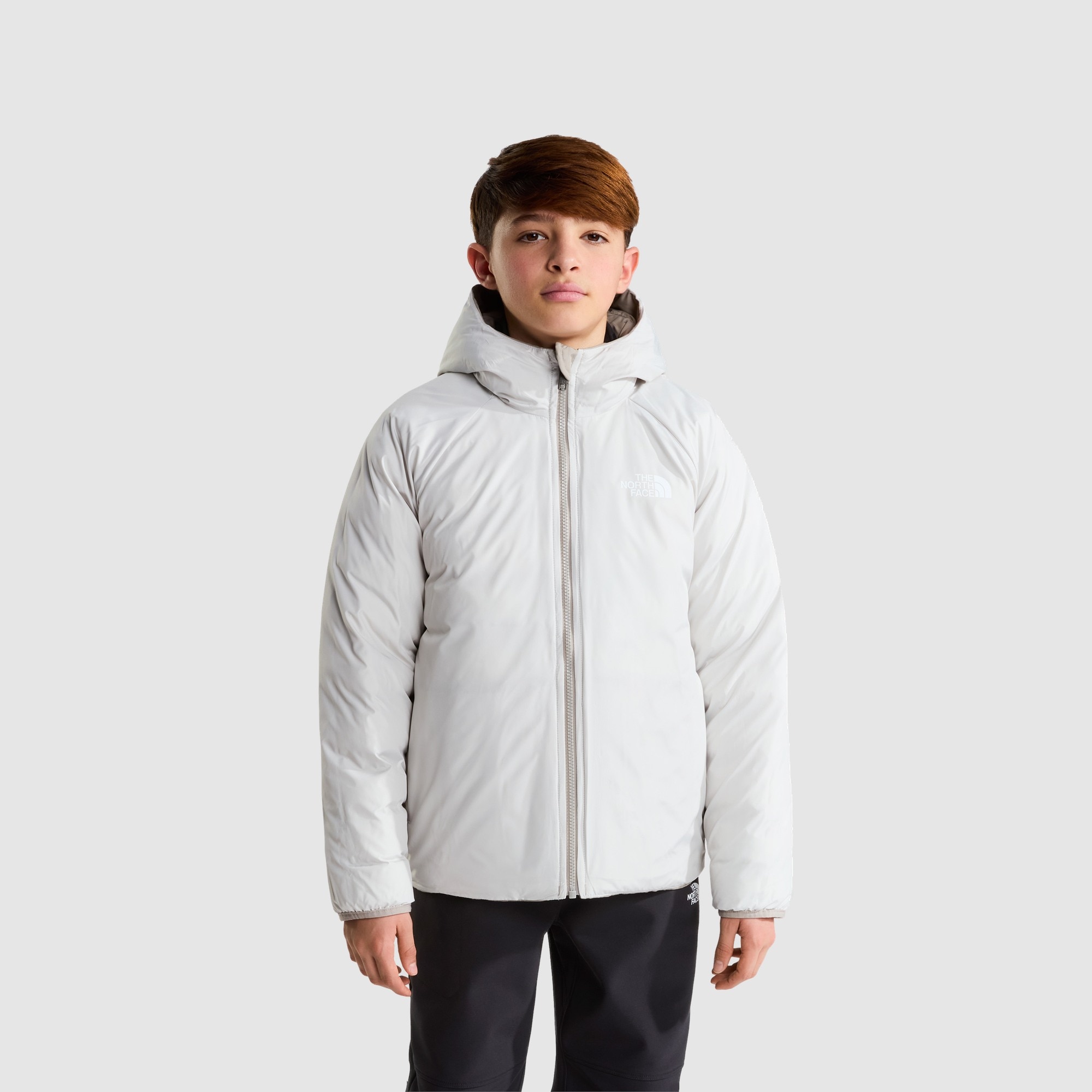Chaqueta reversible de niños Perrito The North Face - Gris Gris-2