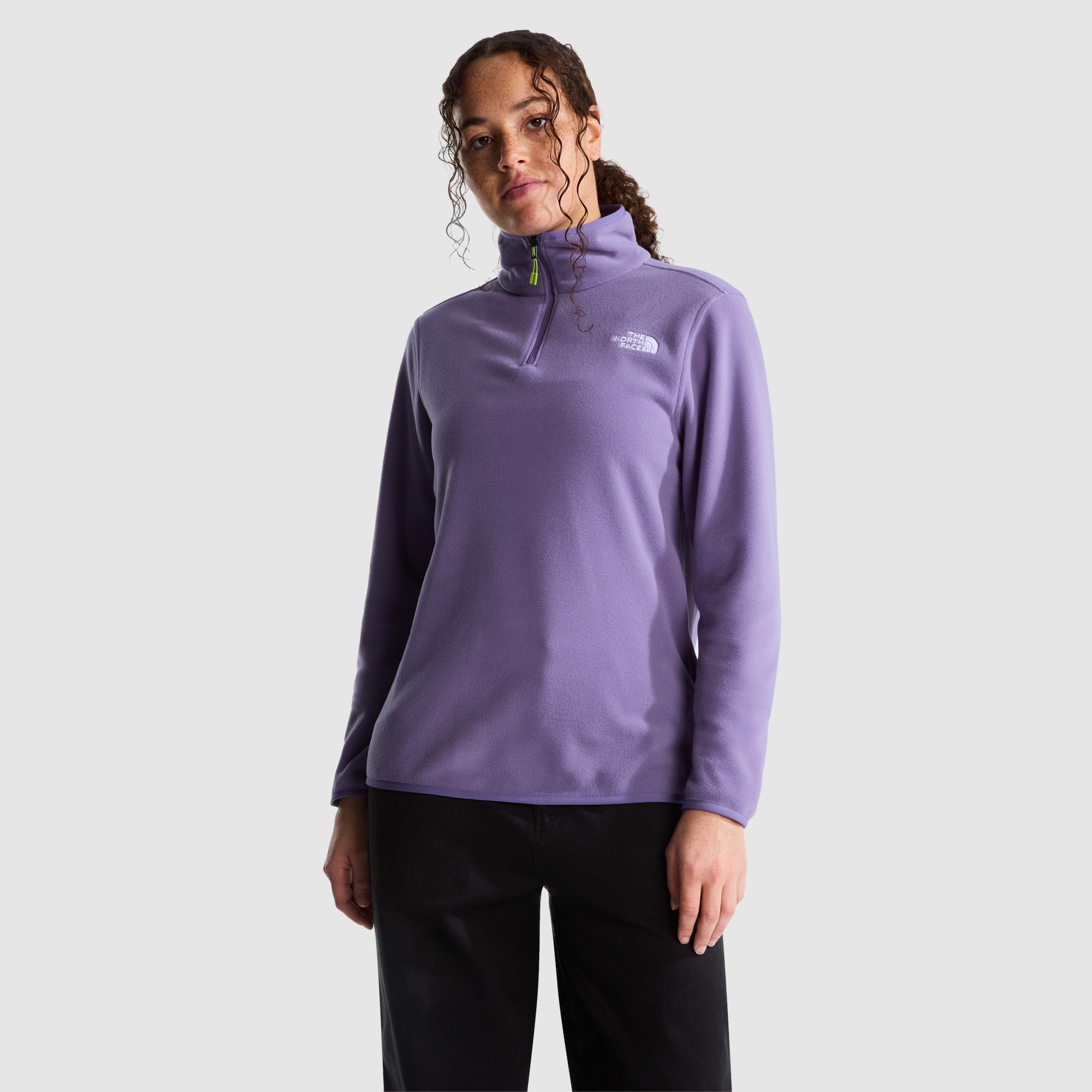 Forro polar con cremallera de 1/4 de mujer Glacier The North Face - Morado Morado-1