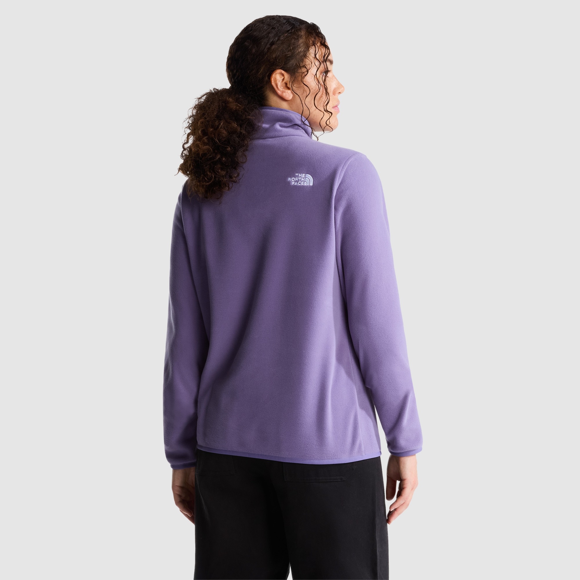 Forro polar con cremallera de 1/4 de mujer Glacier The North Face - Morado Morado-3