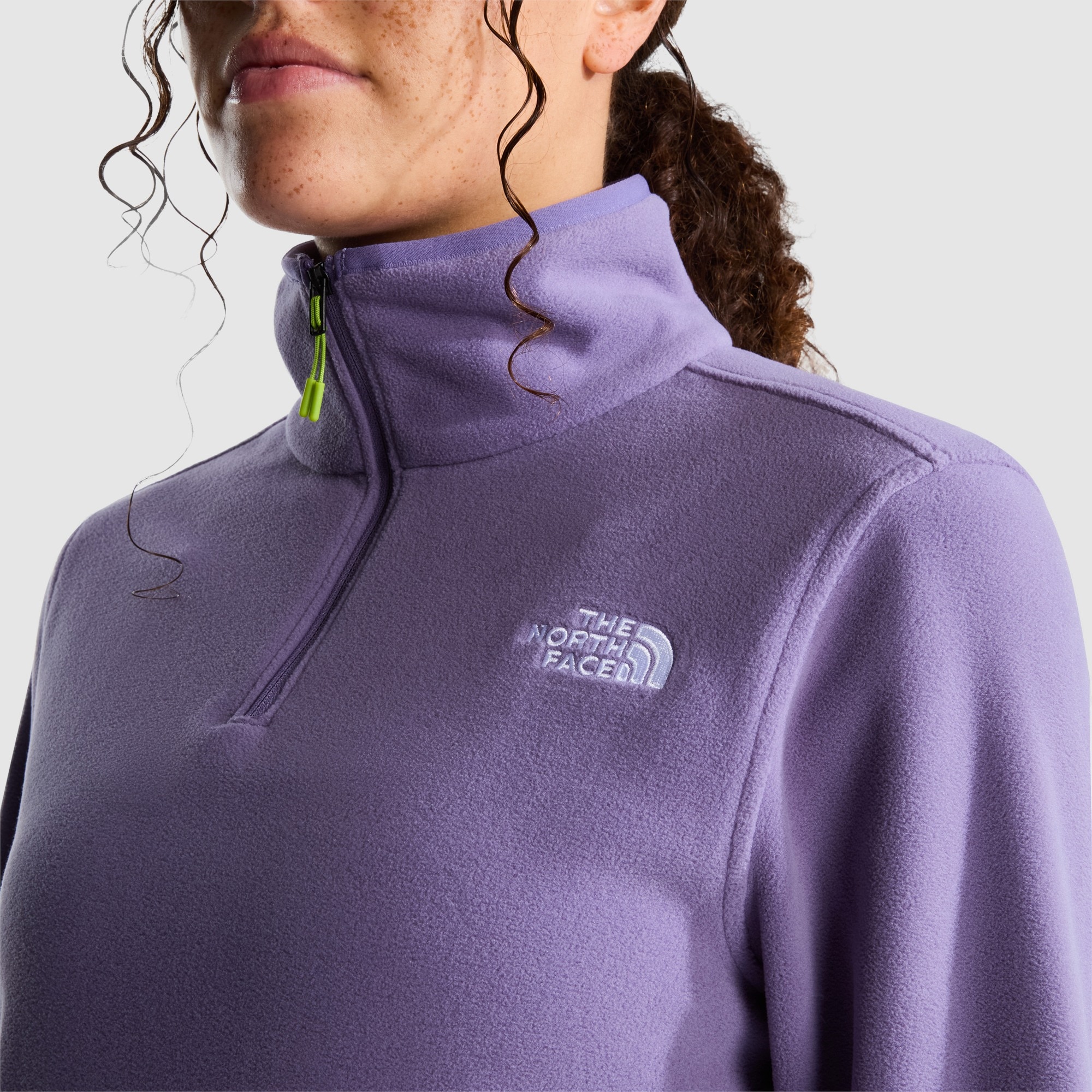 Forro polar con cremallera de 1/4 de mujer Glacier The North Face - Morado Morado-4