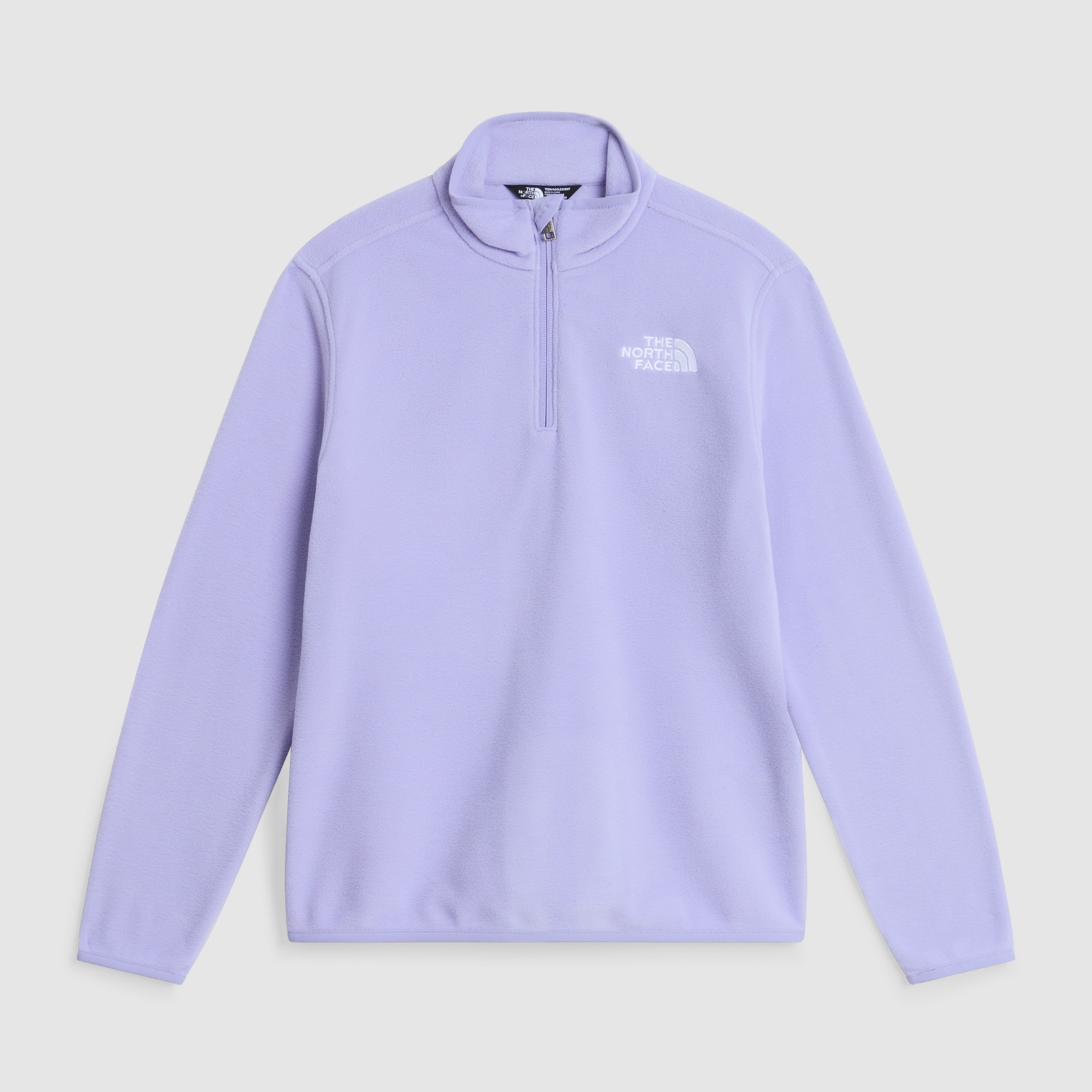 Forro polar con cremallera de 1/4 de niños Glacier The North Face - Morado pastel Morado pastel-5